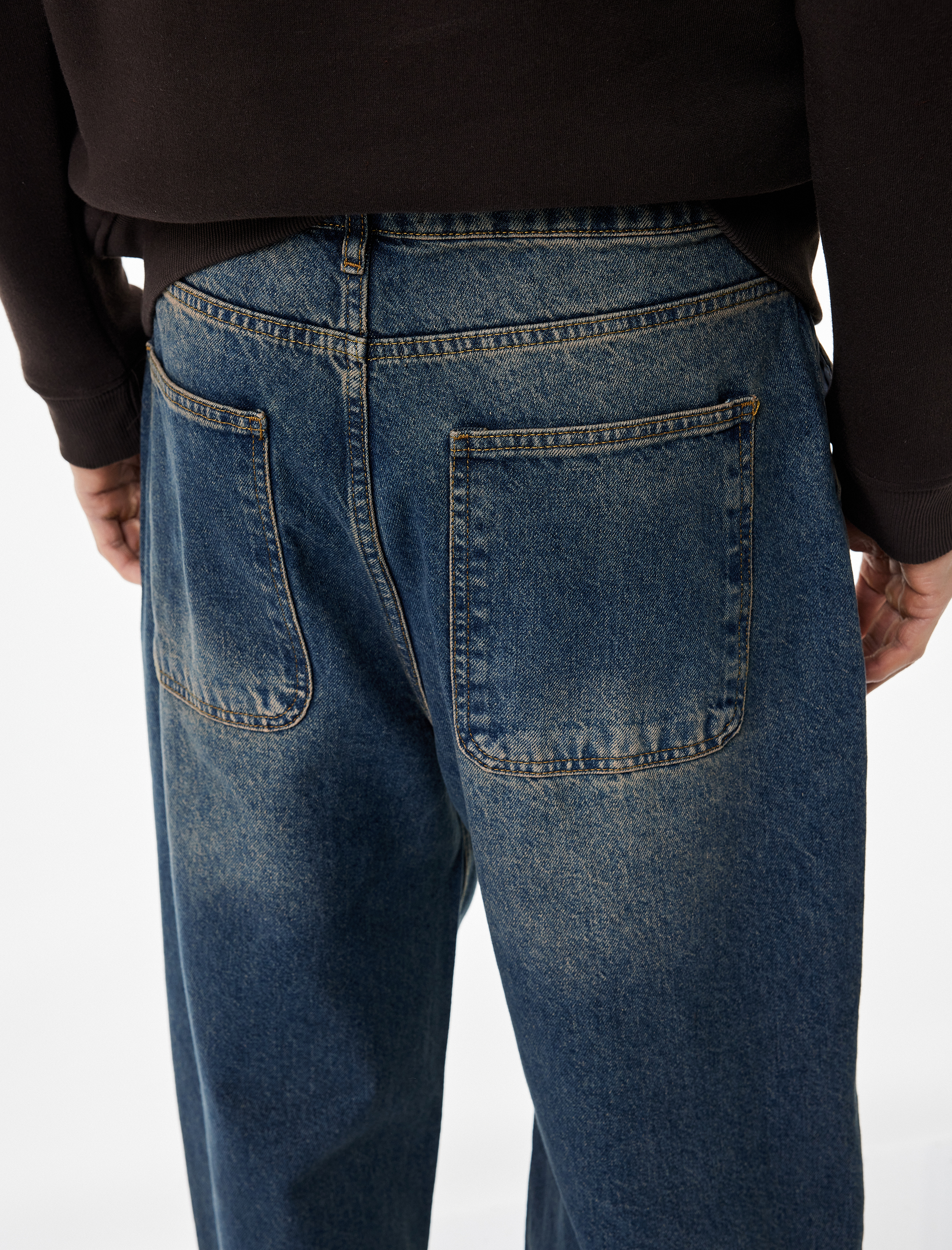   Regular Fit Normal Bel Pamuklu Skater Jean Pantolon