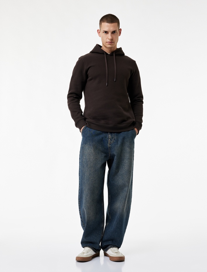  Regular Fit Normal Bel Pamuklu Skater Jean Pantolon