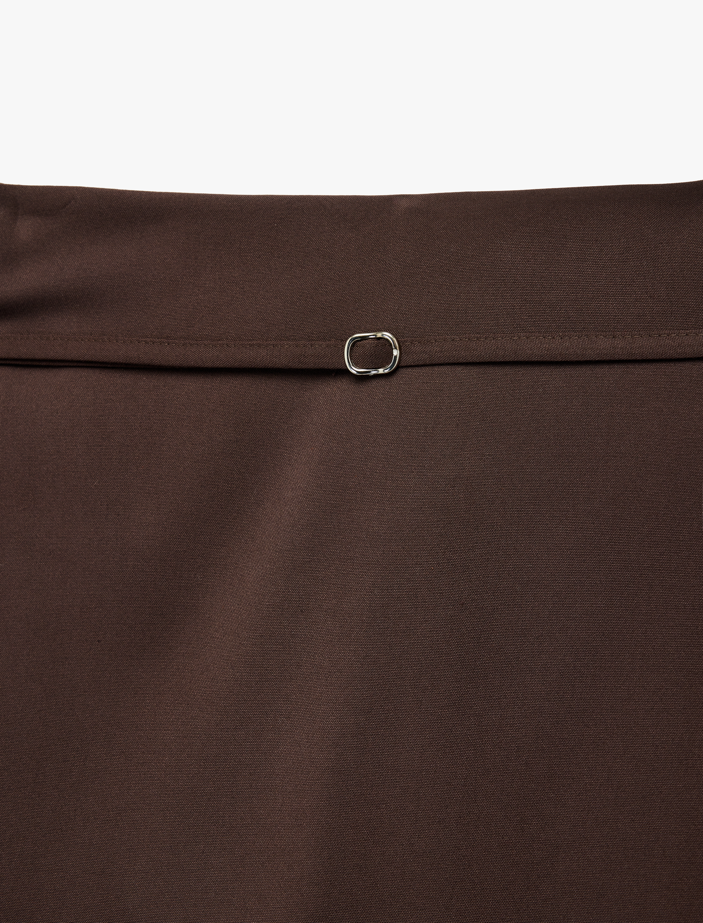   Kemer Detaylı Viskon Karışımlı Mini Şort Etek