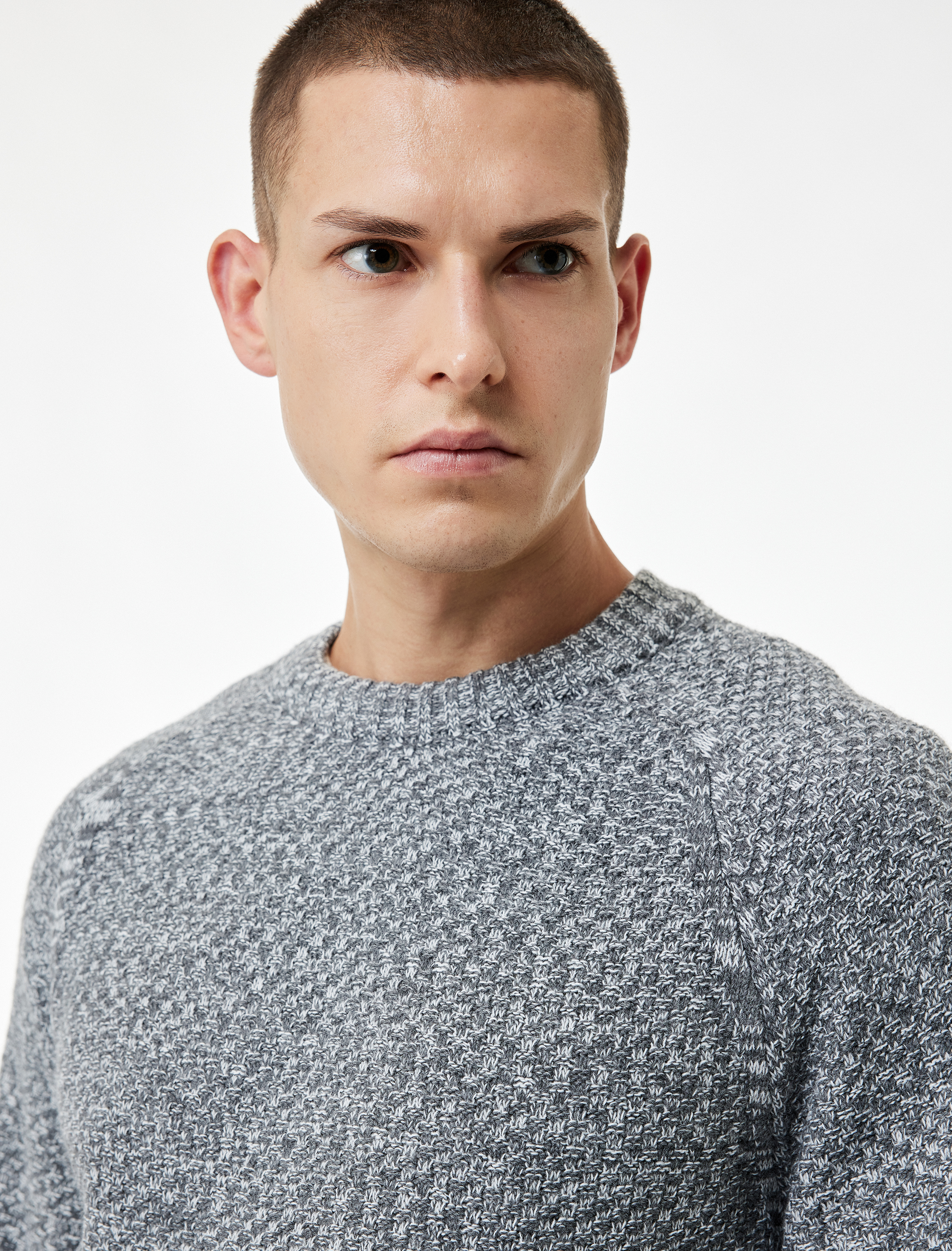   Regular Fit Uzun Kollu Basic Bisiklet Yaka Triko Kazak