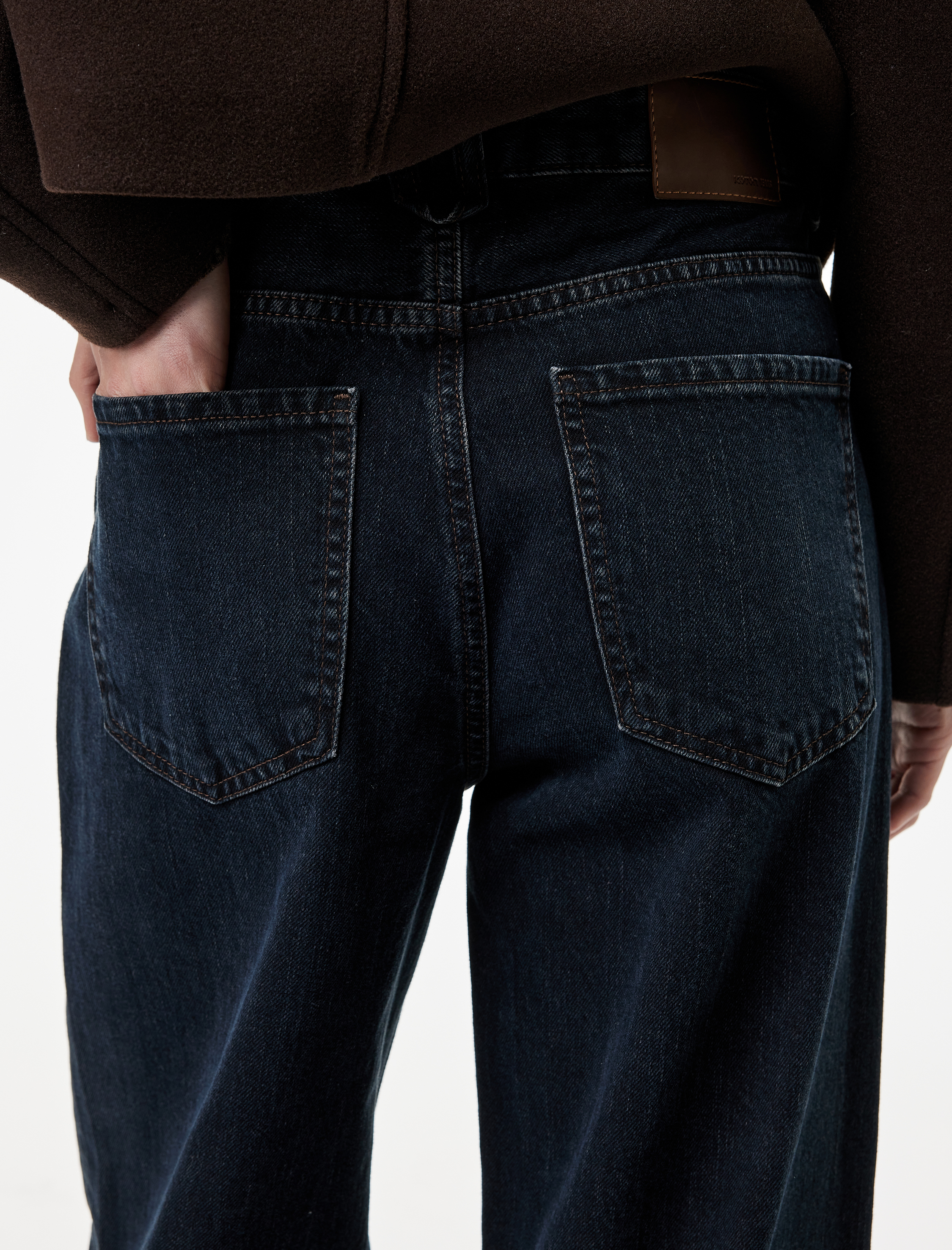   Koton X Sima Tarkan - Cepli Düz Geniş Paça Jean Pantolon -  Wide Leg Jeans