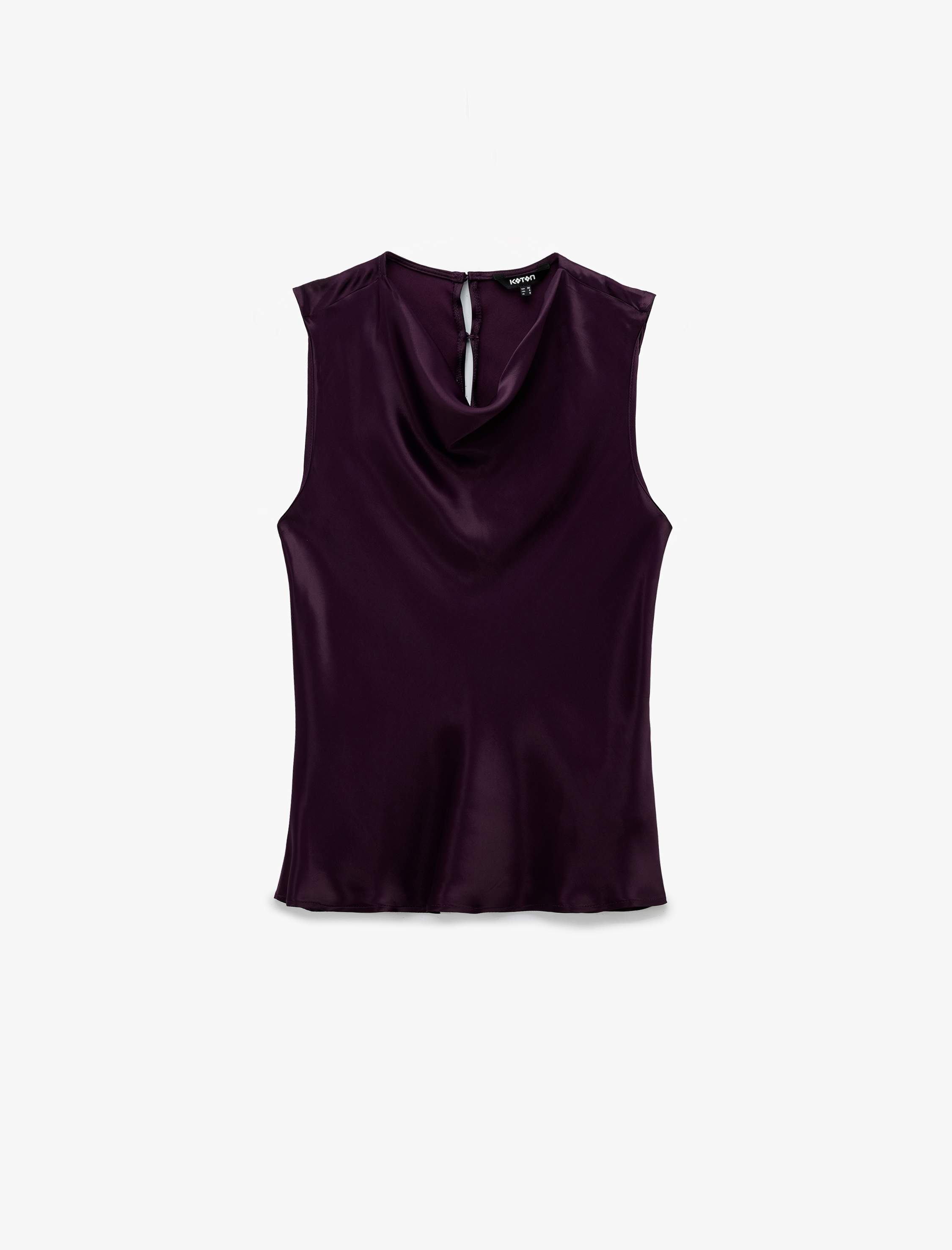   Kolsuz Degaje Yaka Saten Bluz