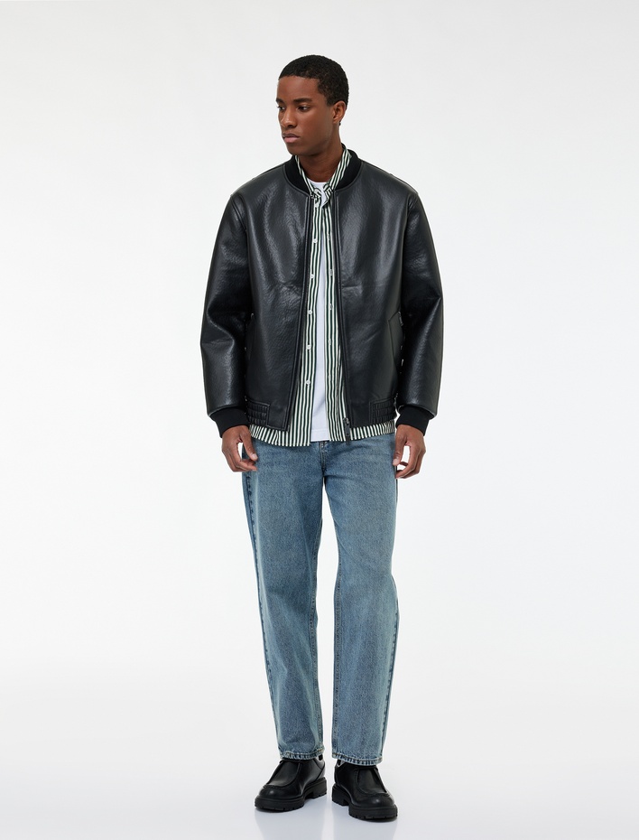  Normal Bel Pamuklu Bol Baggy Jean Pantolon