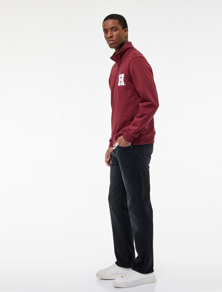  Normal Bel Cepli Straight Fit Jean Pantolon - Mark Jean