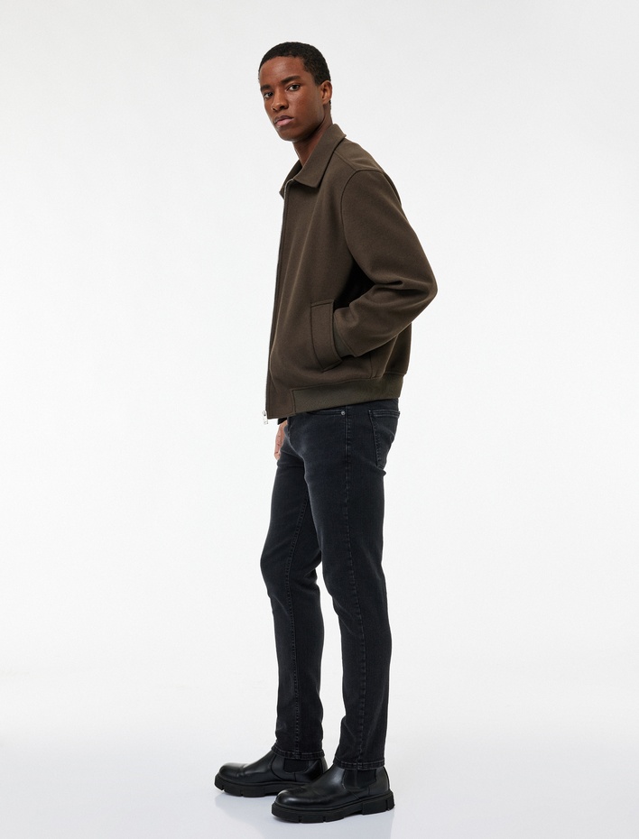  Pamuklu Normal Bel Slim Fit Jean Pantolon - Brad Jean