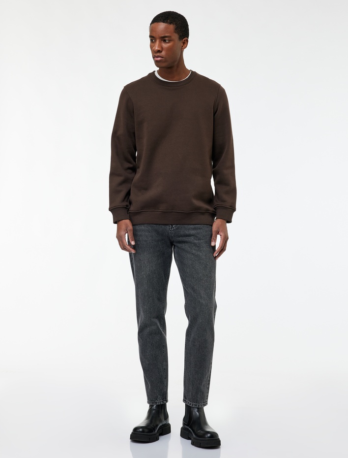  Regular Fit Pamuklu Normal Bel Tapered Jean Pantolon