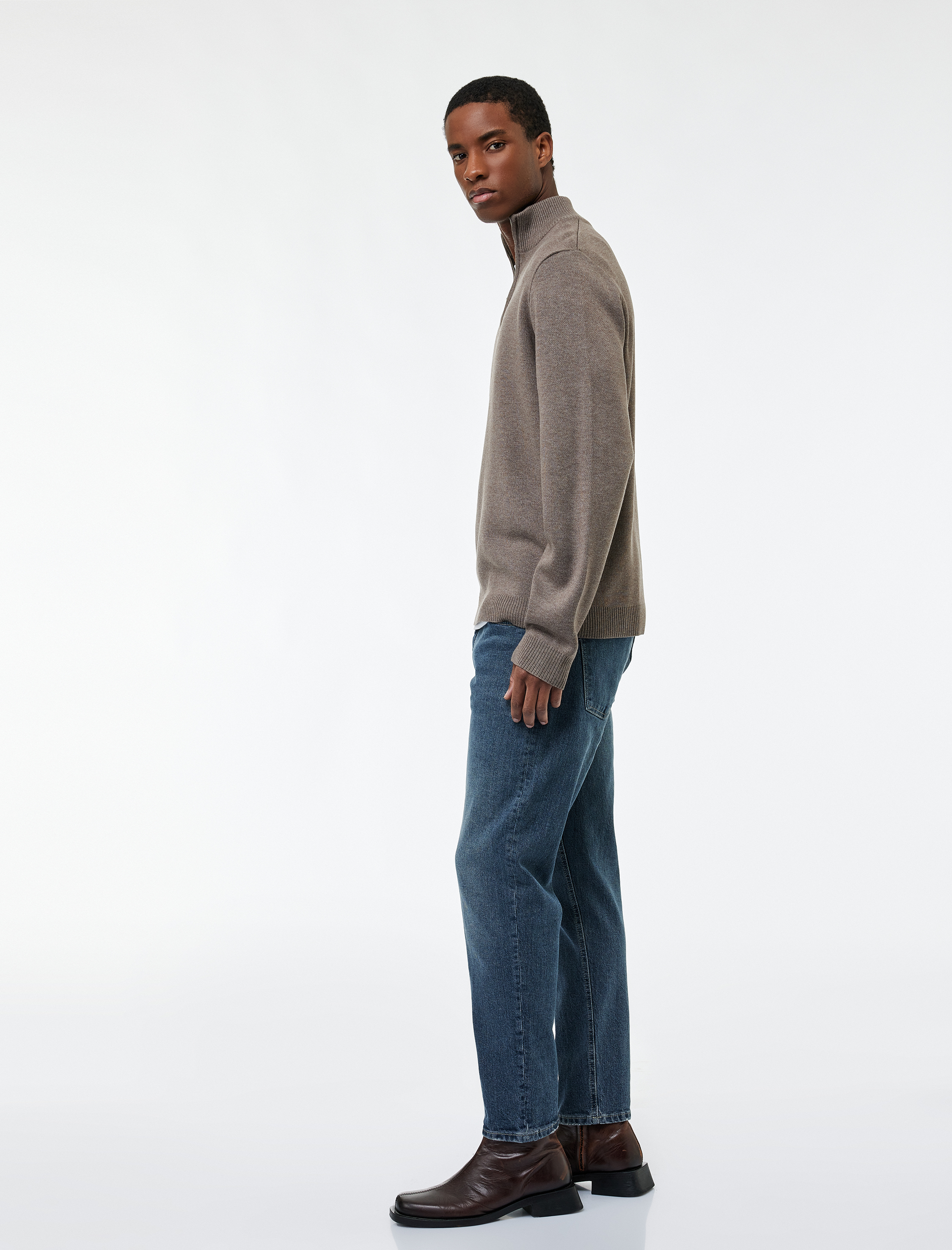   Regular Fit Normal Bel Tapered Jean Pantolon - Joe Jean