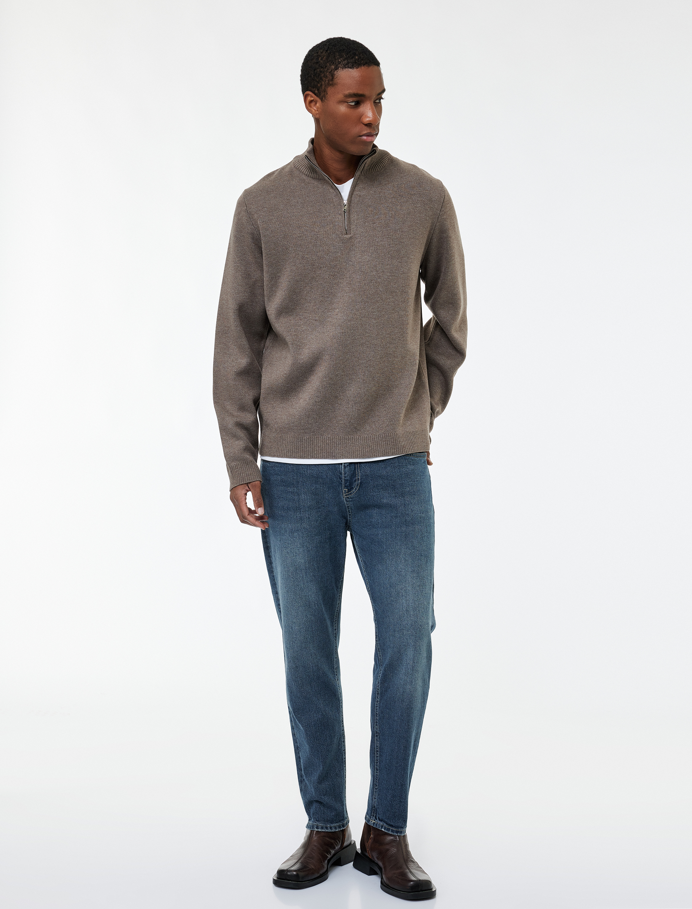   Regular Fit Normal Bel Tapered Jean Pantolon - Joe Jean