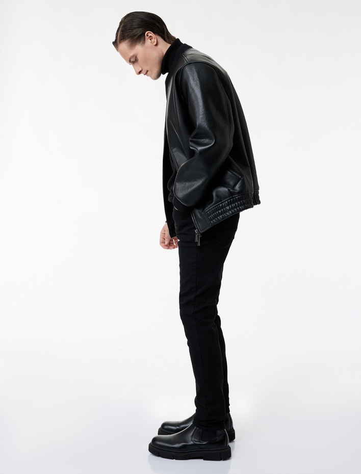  Normal Bel Cepli Pamuklu Skinny Fit Jean Pantolon - Michael Jean