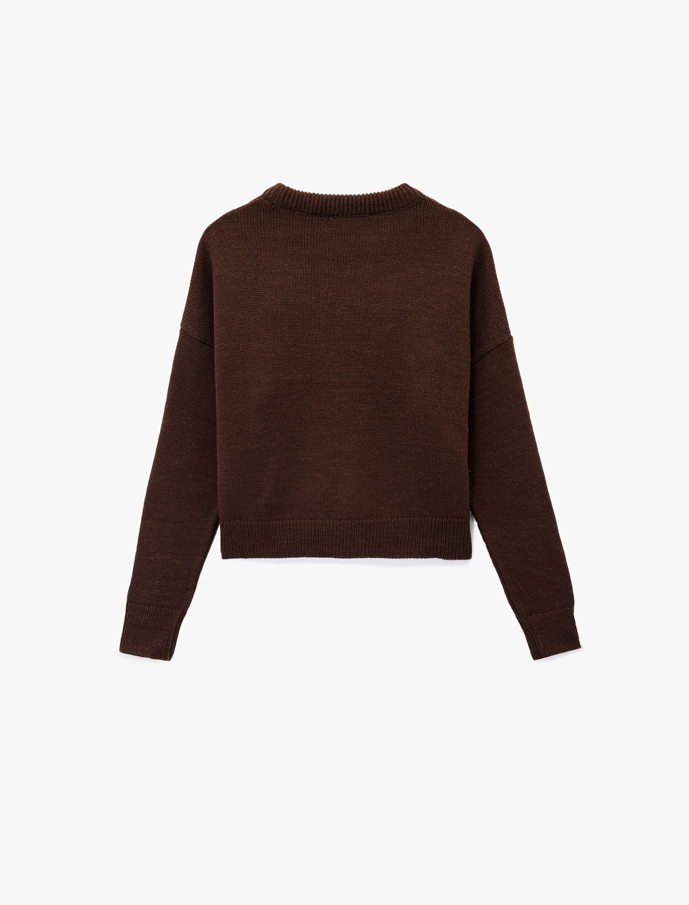   Uzun Kollu Bisiklet Yaka Basic Triko Kazak