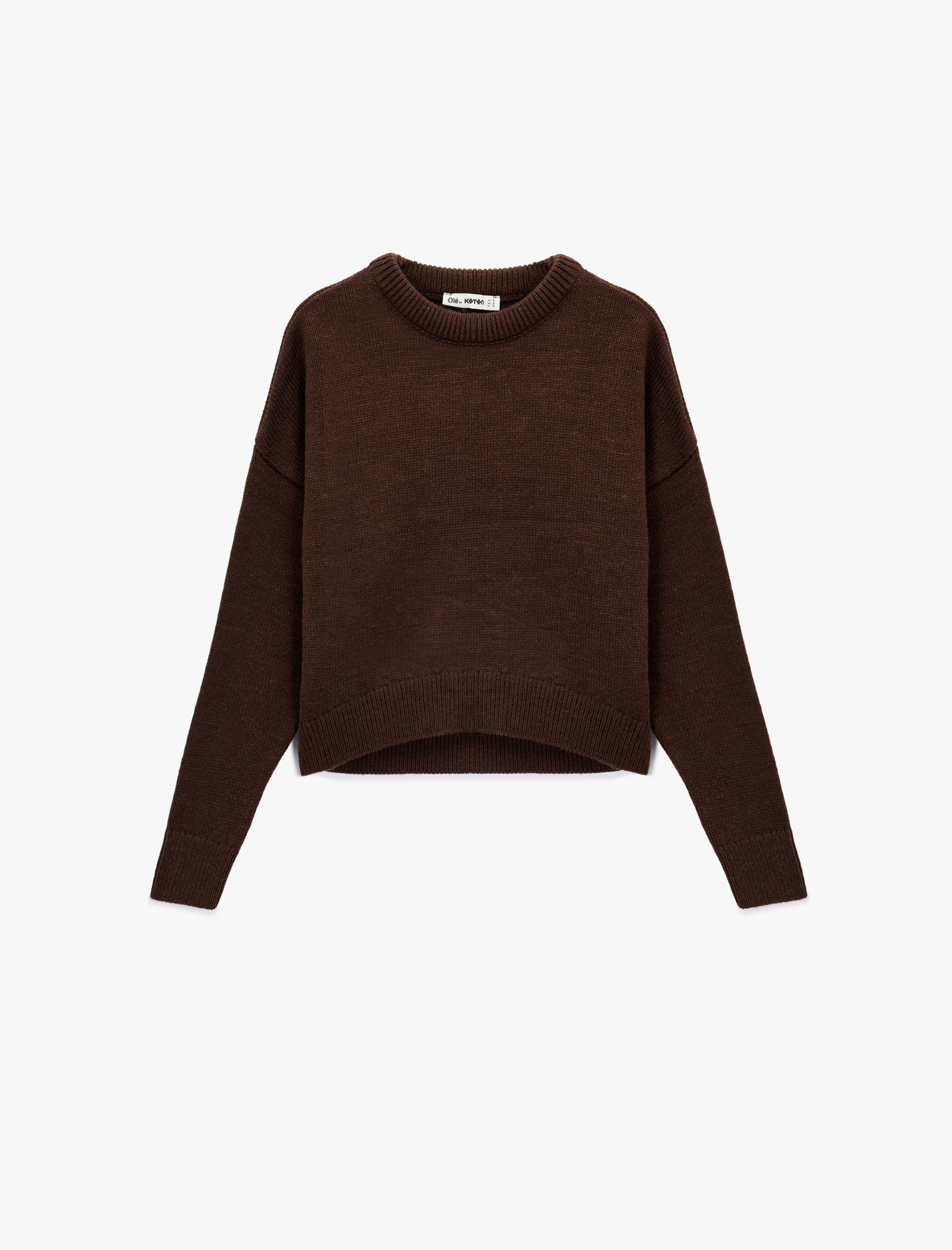   Uzun Kollu Bisiklet Yaka Basic Triko Kazak