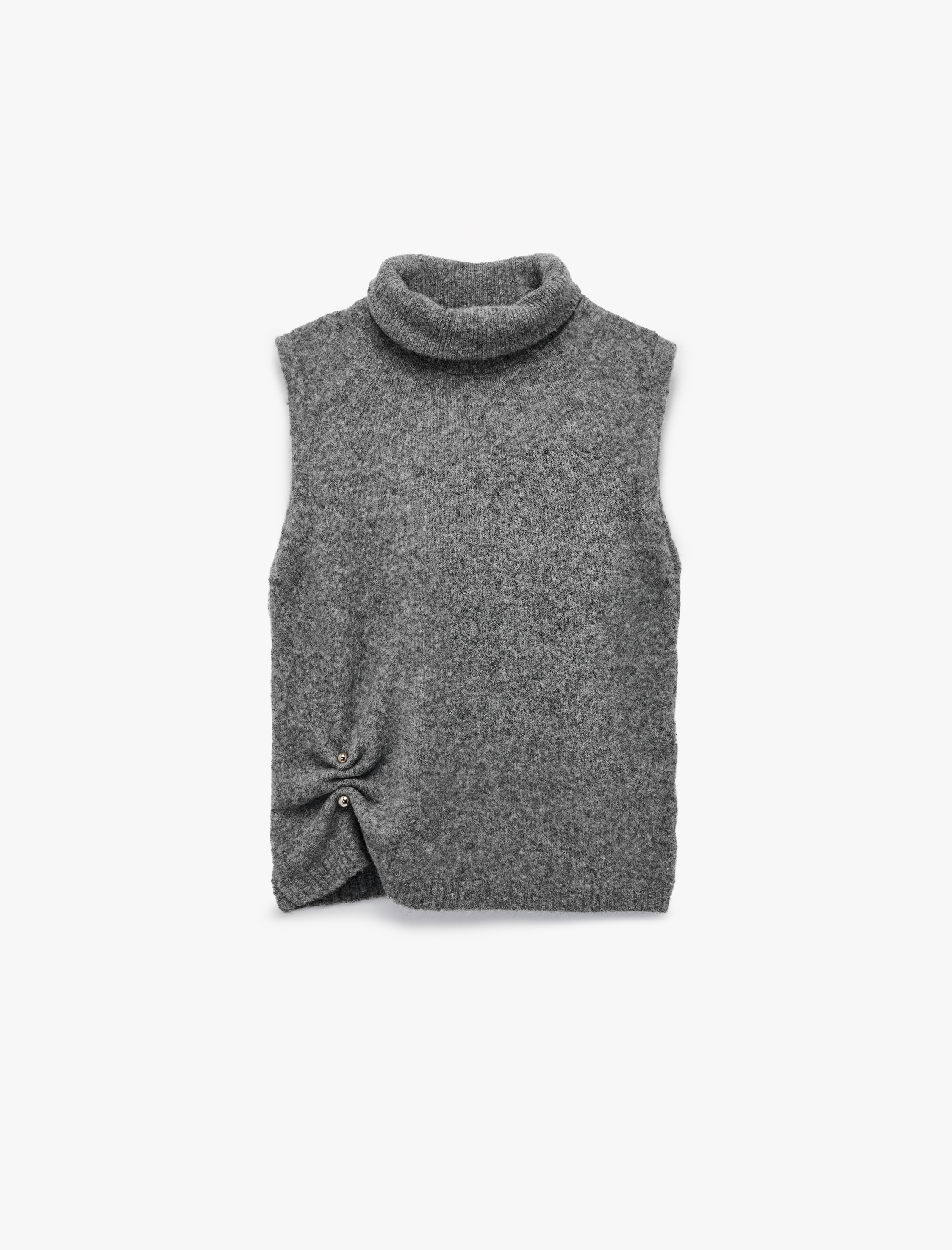   Koton X Sibil Çetinkaya - Aksesuar Detaylı Balıkçı Yaka Oversize Süveter