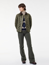 Dar Kesim Nervürlü İspanyol Paça Jean Pantolon - Flare Jeans