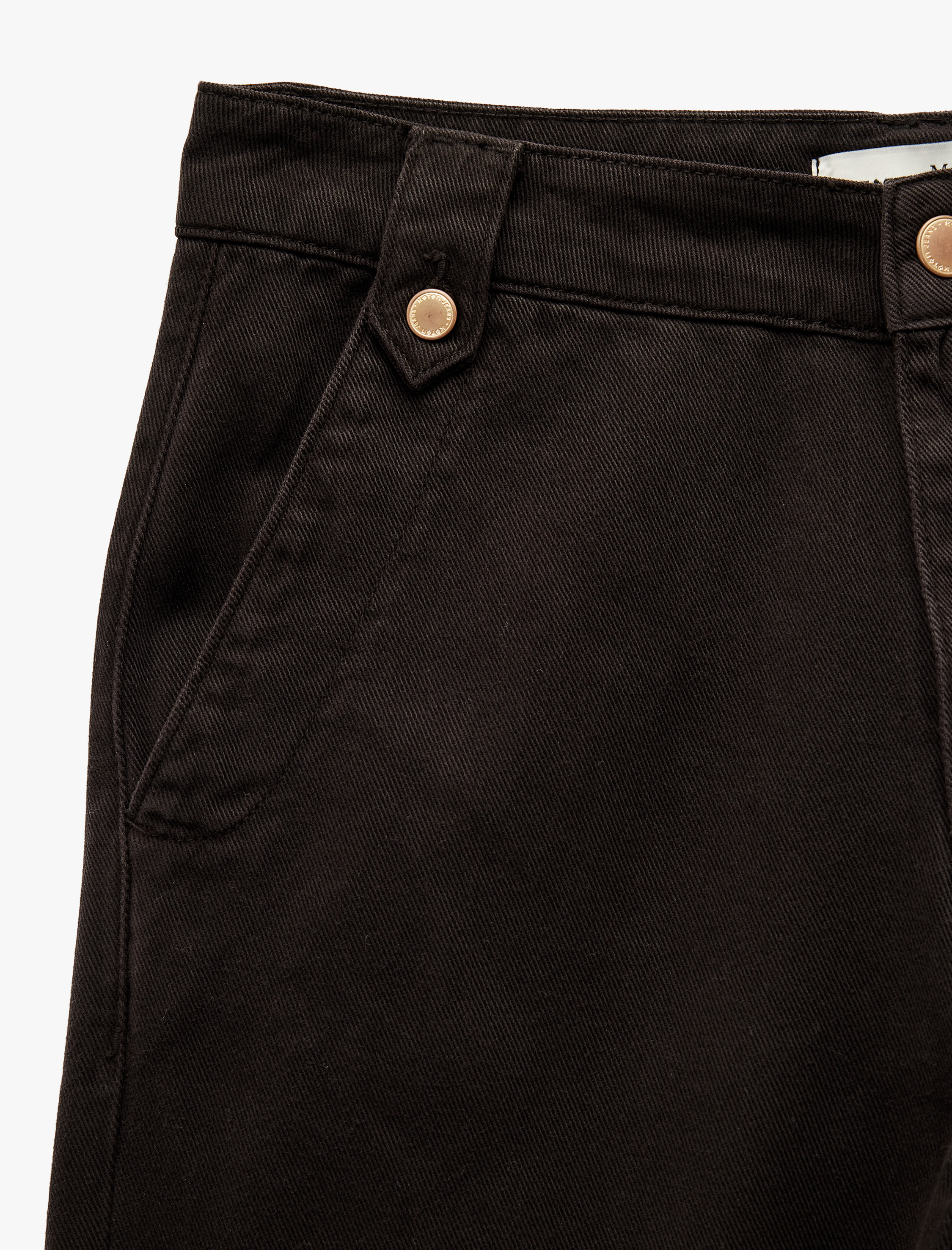   Koton X Melis Ağazat - Pamuklu Geniş Paça Kemer Detaylı Pantolon - Wide Leg Jeans