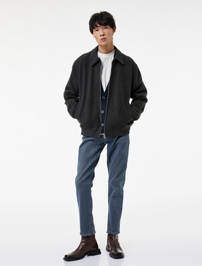  Normal Bel Pamuklu Slim Fit Jean Pantolon - Brad Jean