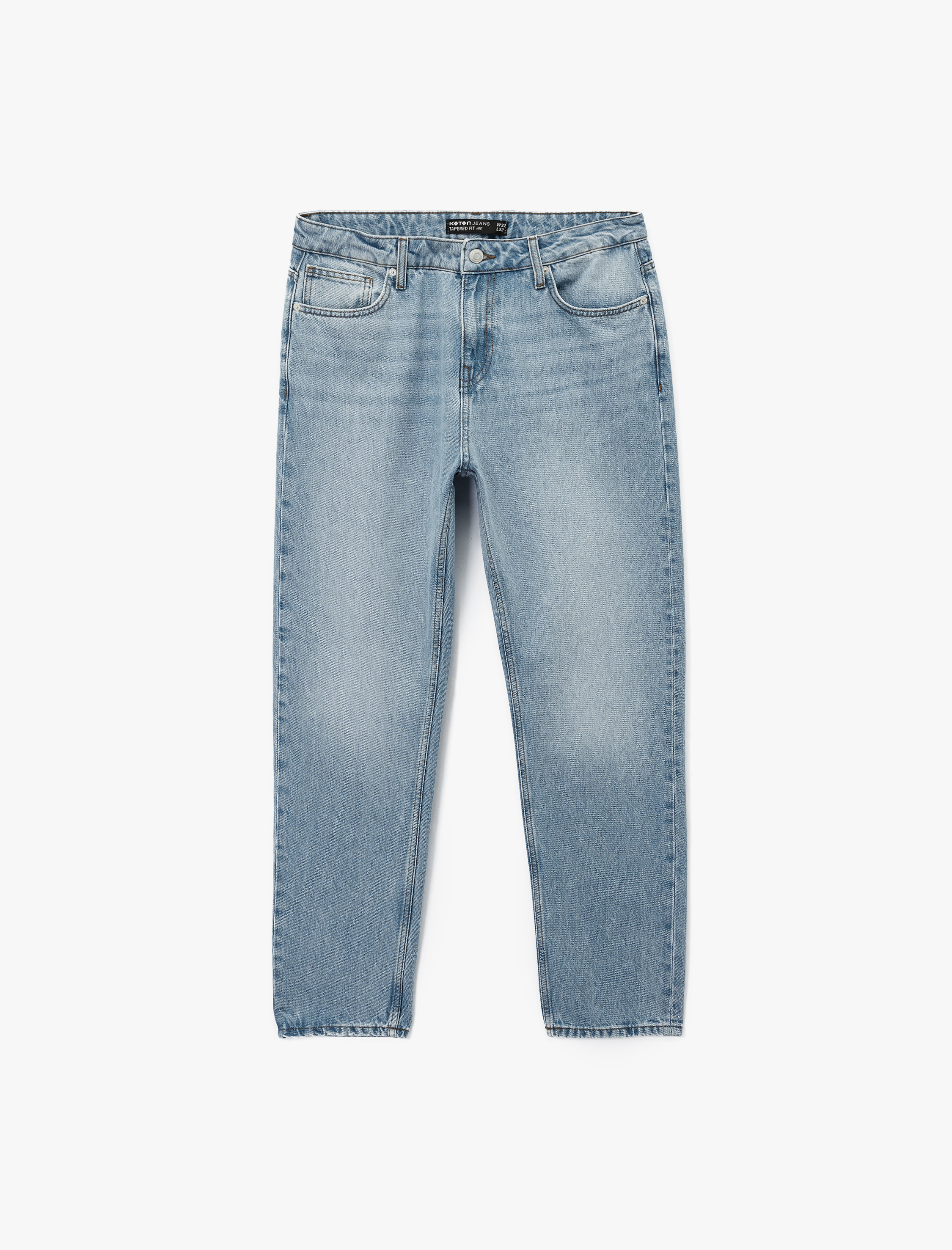   Regular Fit Normal Bel Tapered Jean Pantolon