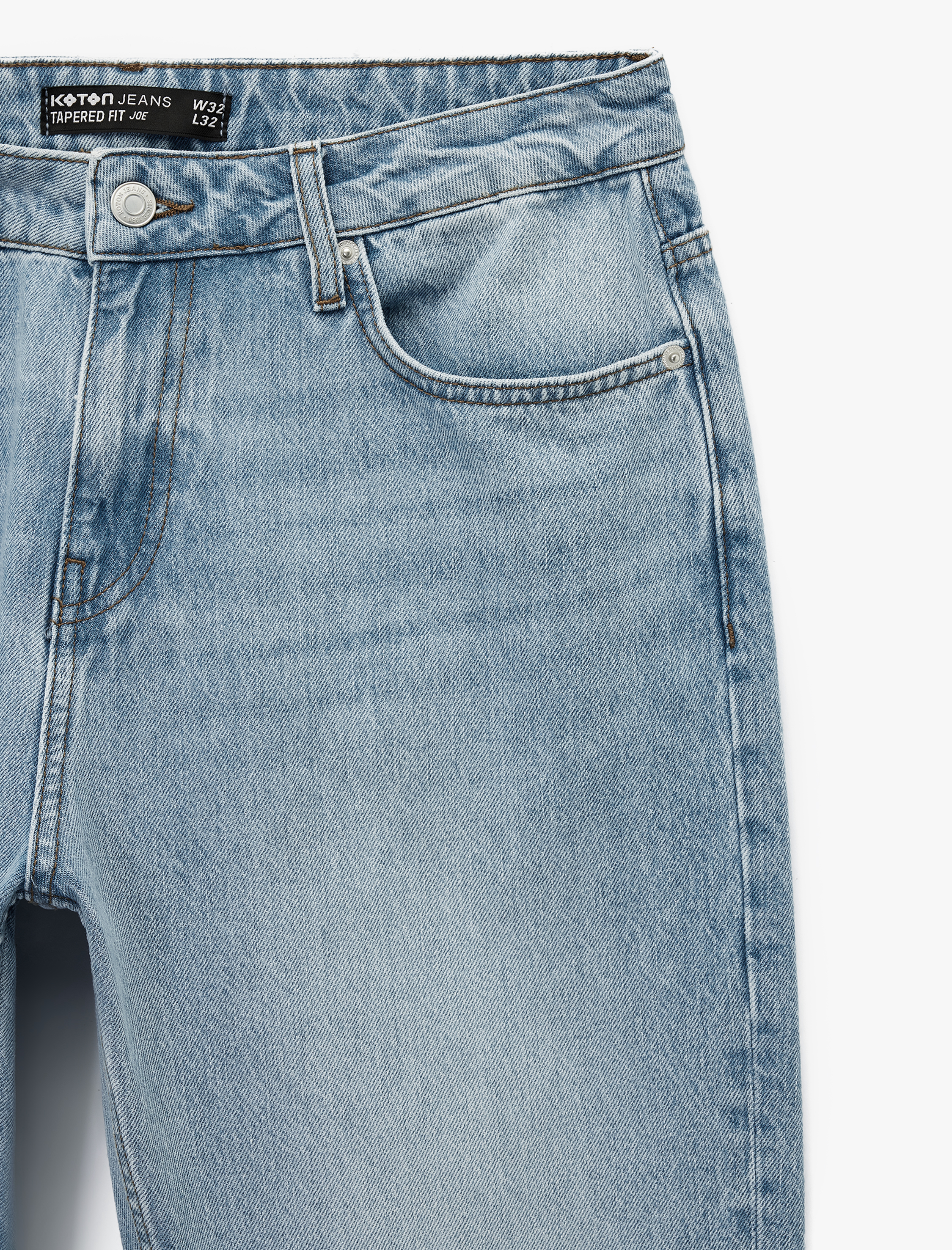   Regular Fit Normal Bel Tapered Jean Pantolon