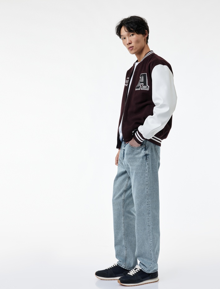  Pamuklu Straight Fit Jean Pantolon - Straight Jeans