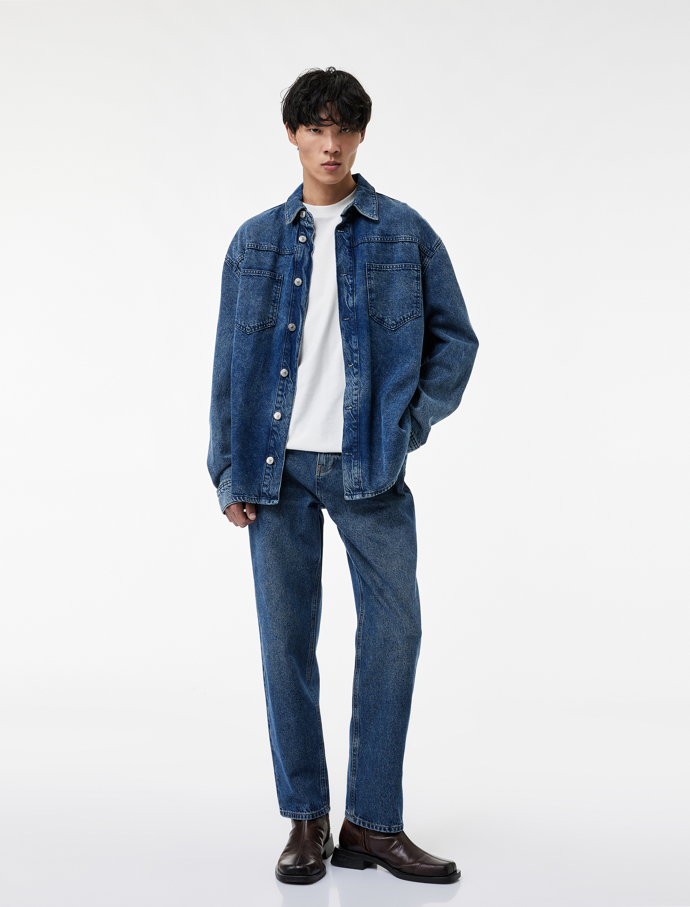  Pamuklu Normal Paça Jean Pantolon - Straight Jeans