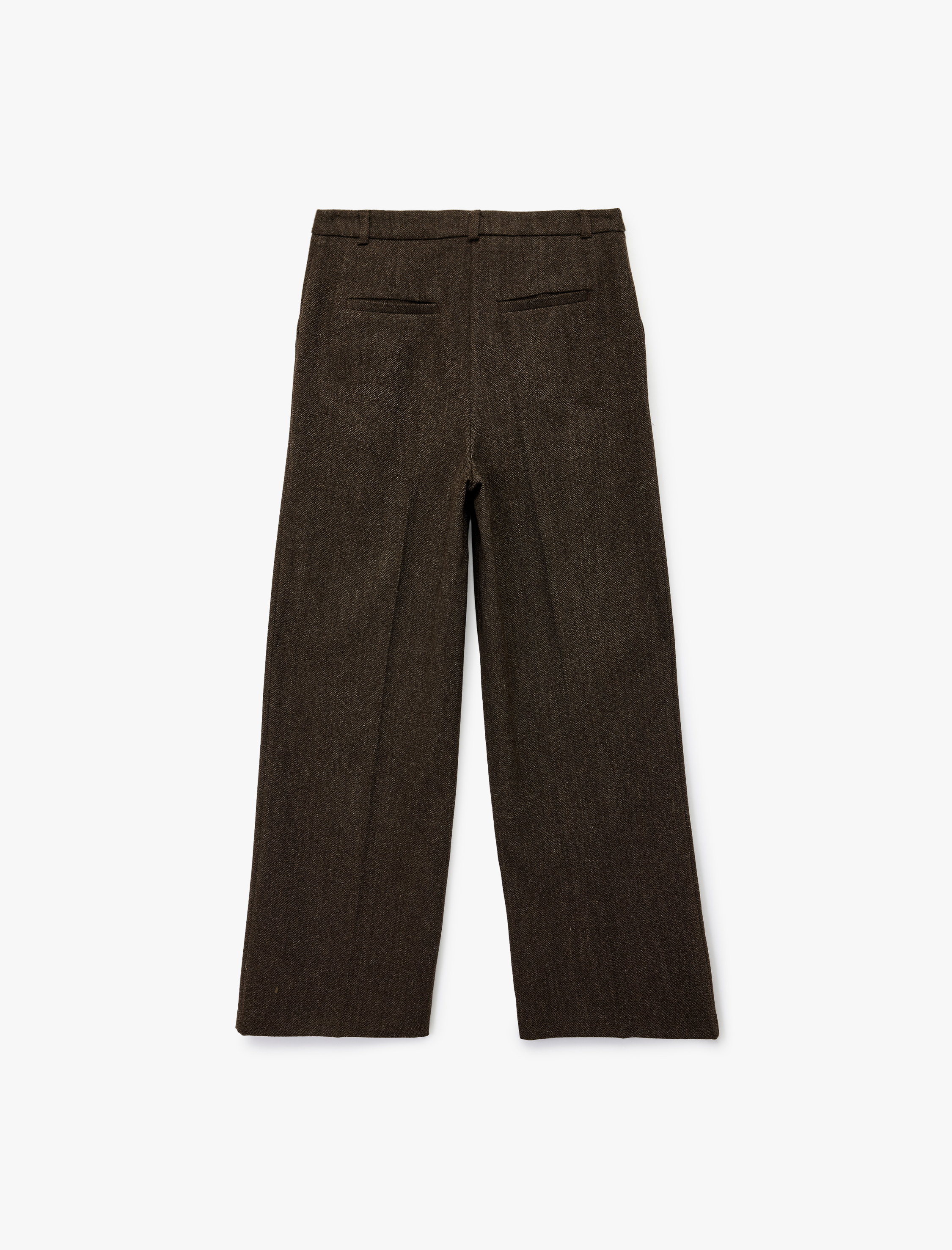   Koton X Şahika Ercümen - Koyun Yünü Karışımlı Pileli Geniş Paça Pantolon