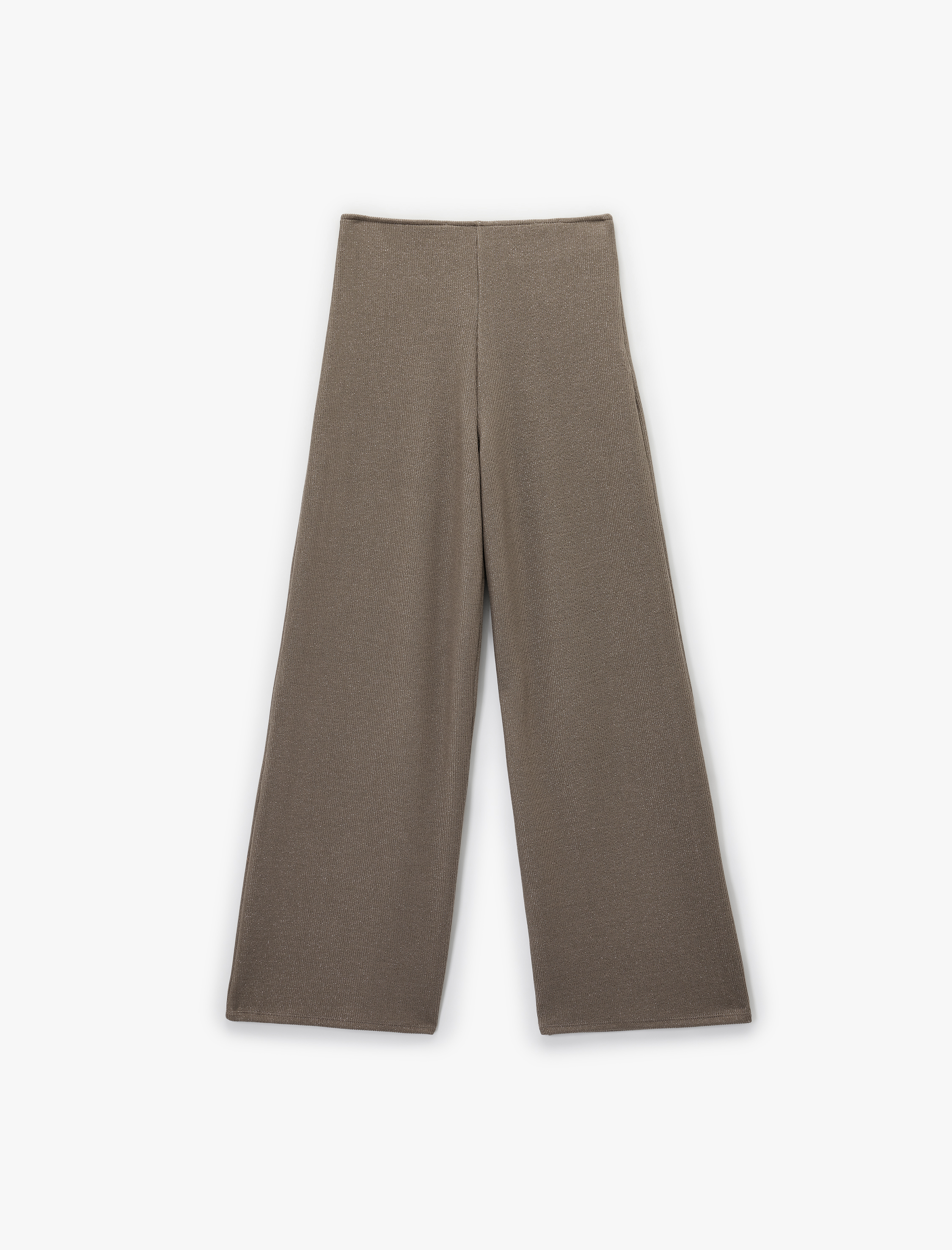   Koton X Şahika Ercümen - Regular Fit Işıltılı Uzun Geniş Paça Pantolon