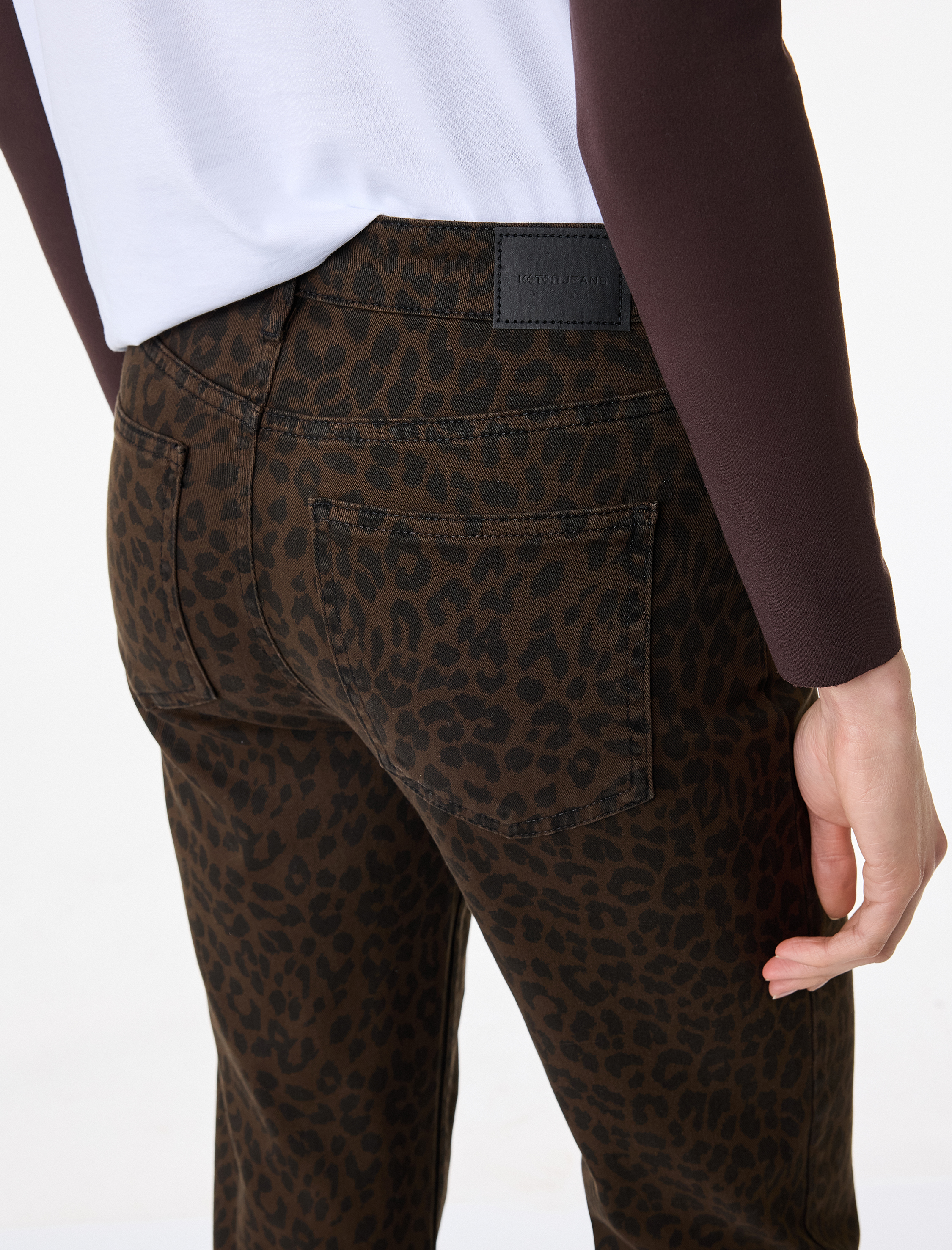   Normal Bel Dar Kalıp Cepli Düğmeli Kısa İspanyol Paça Pantolon - Kick Flare Jeans