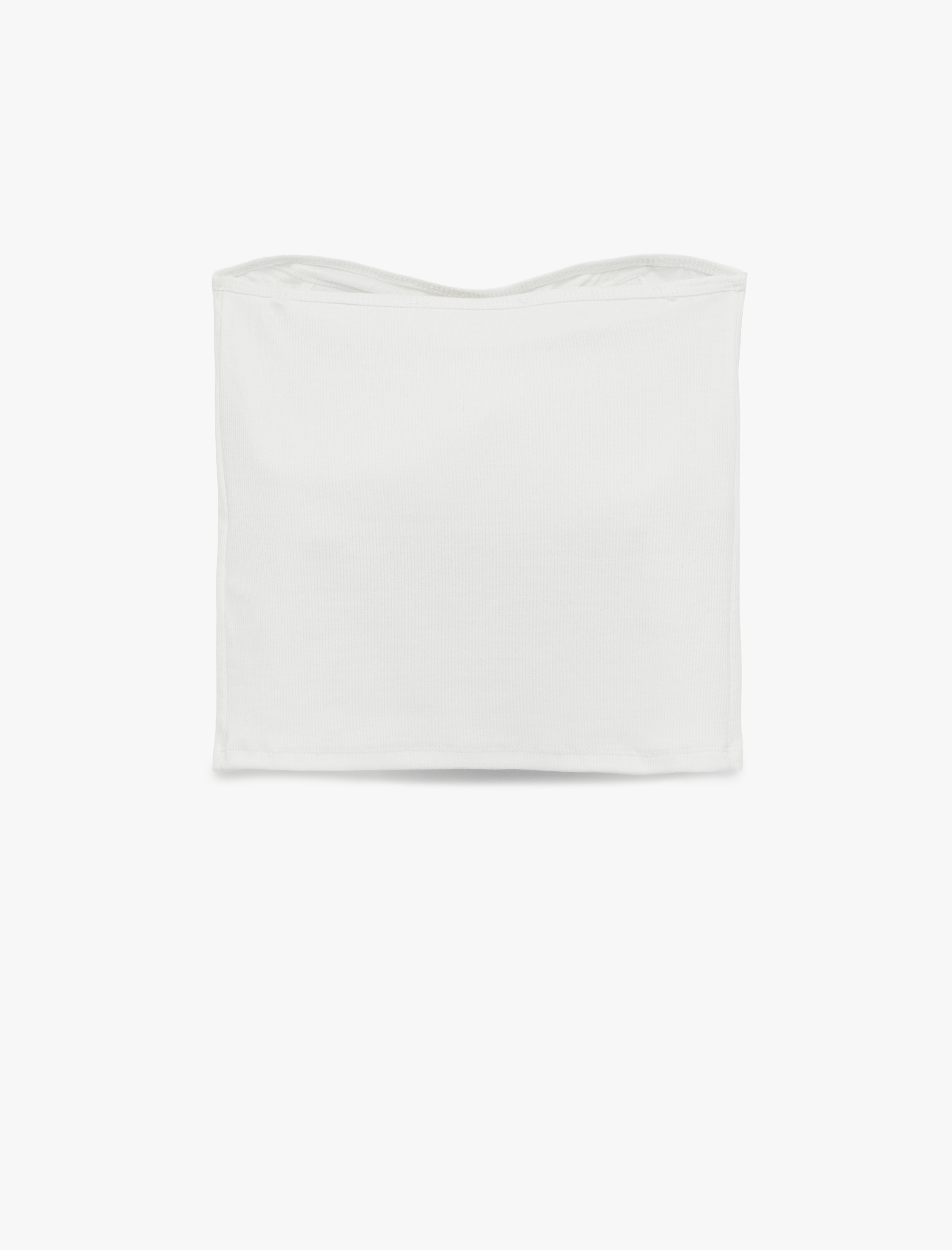 Koton Slim Fit Kolsuz Straplez Bluz görsel 5