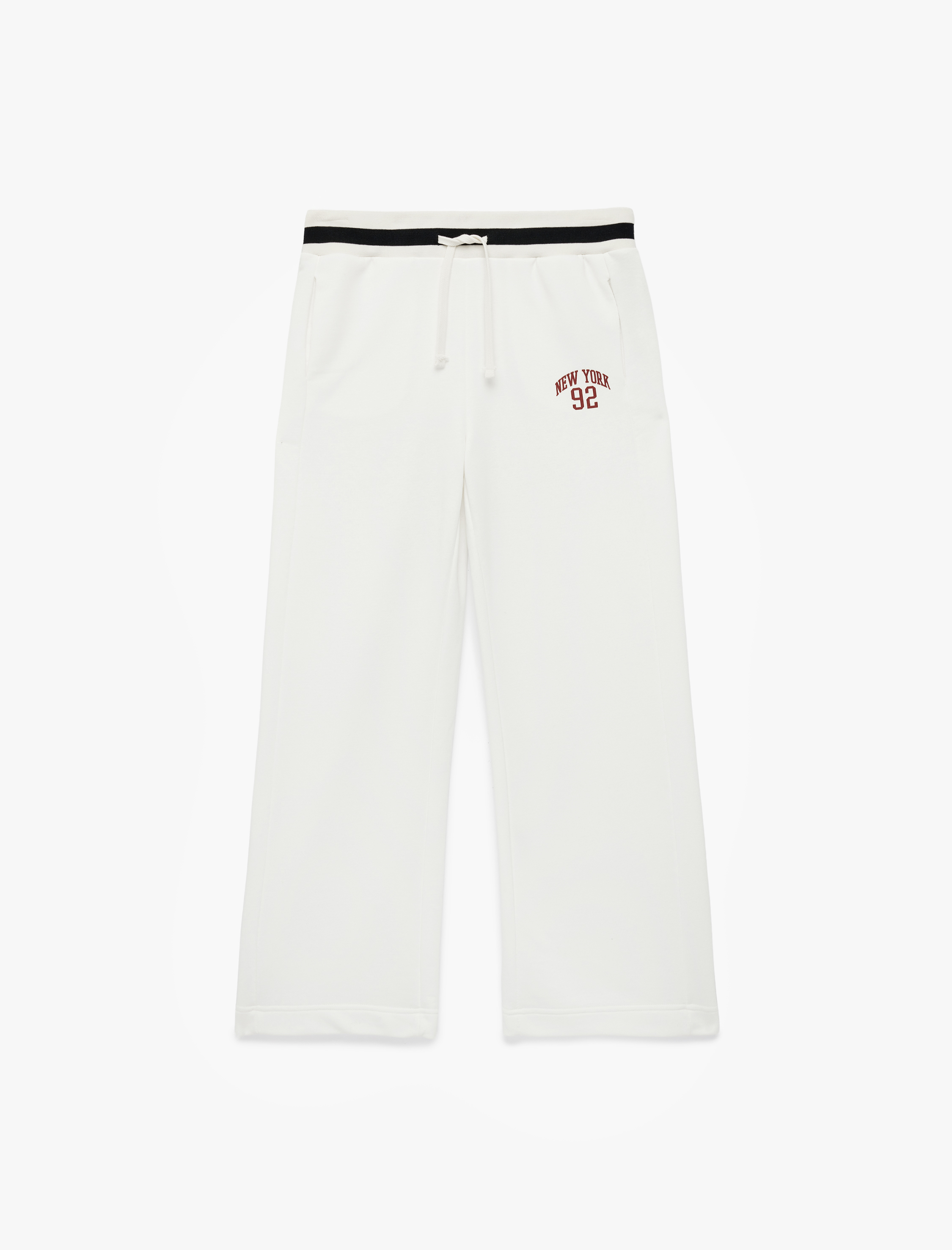   Beli Lastikli Regular Fit Baskı Detaylı Eşofman Altı