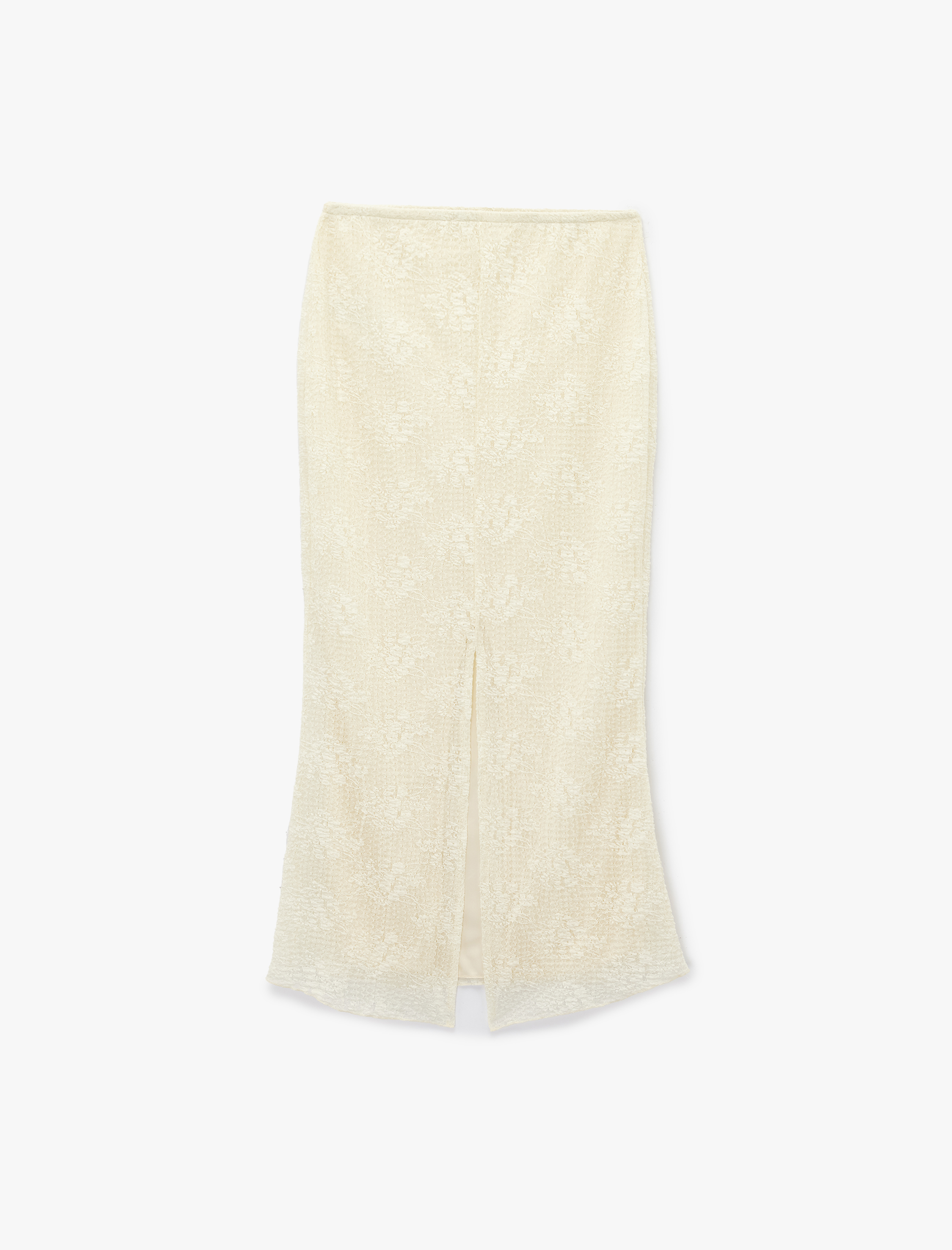   Yırtmaçlı A Kesim Dantel Midi Etek