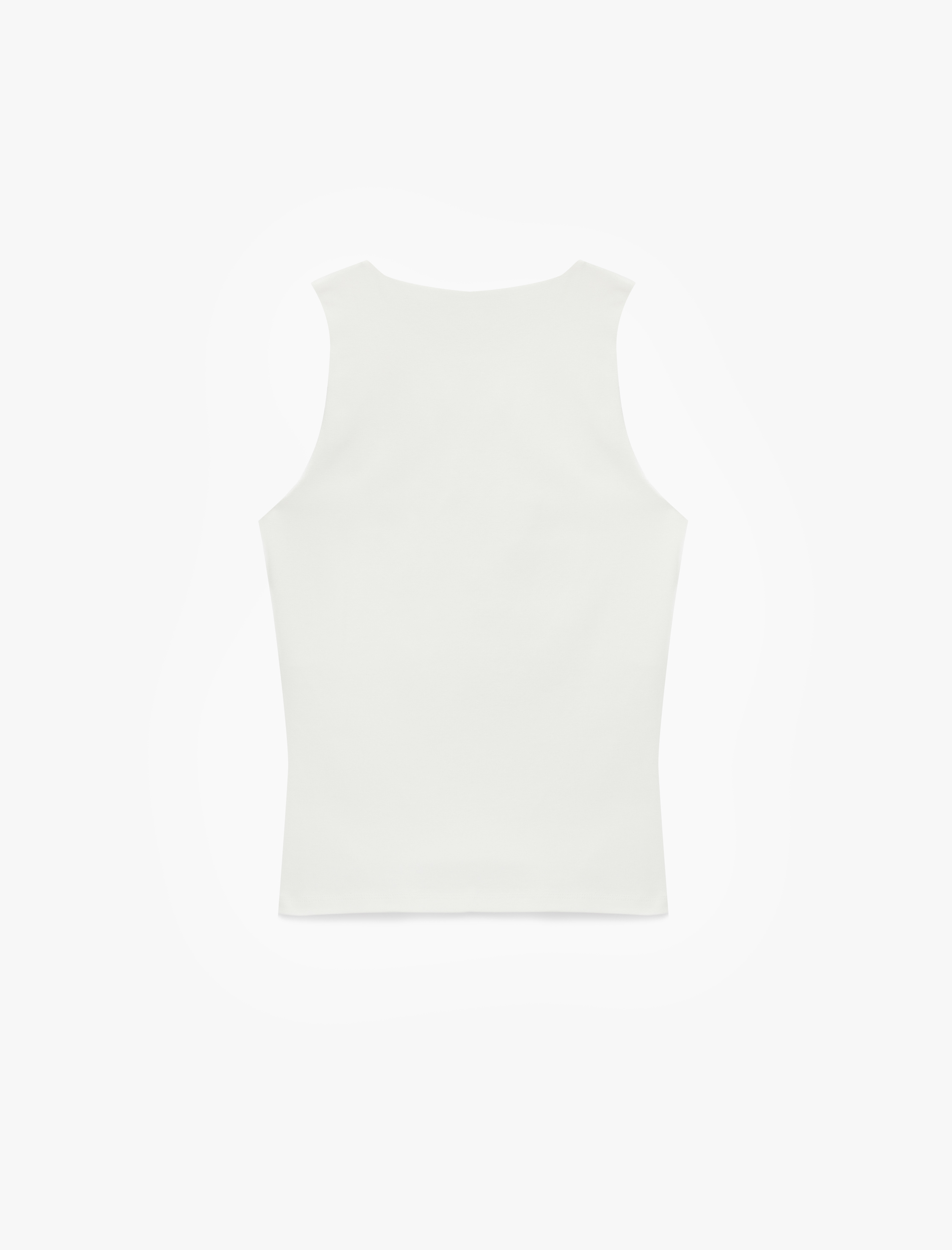   Pamuklu Slim Fit Kolsuz Bisiklet Yaka Taş Detaylı Kalpli Bluz