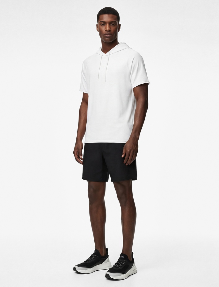  Paraşüt Kumaş Lastik Detaylı Cepli Rahat Kalıp Spor Şort