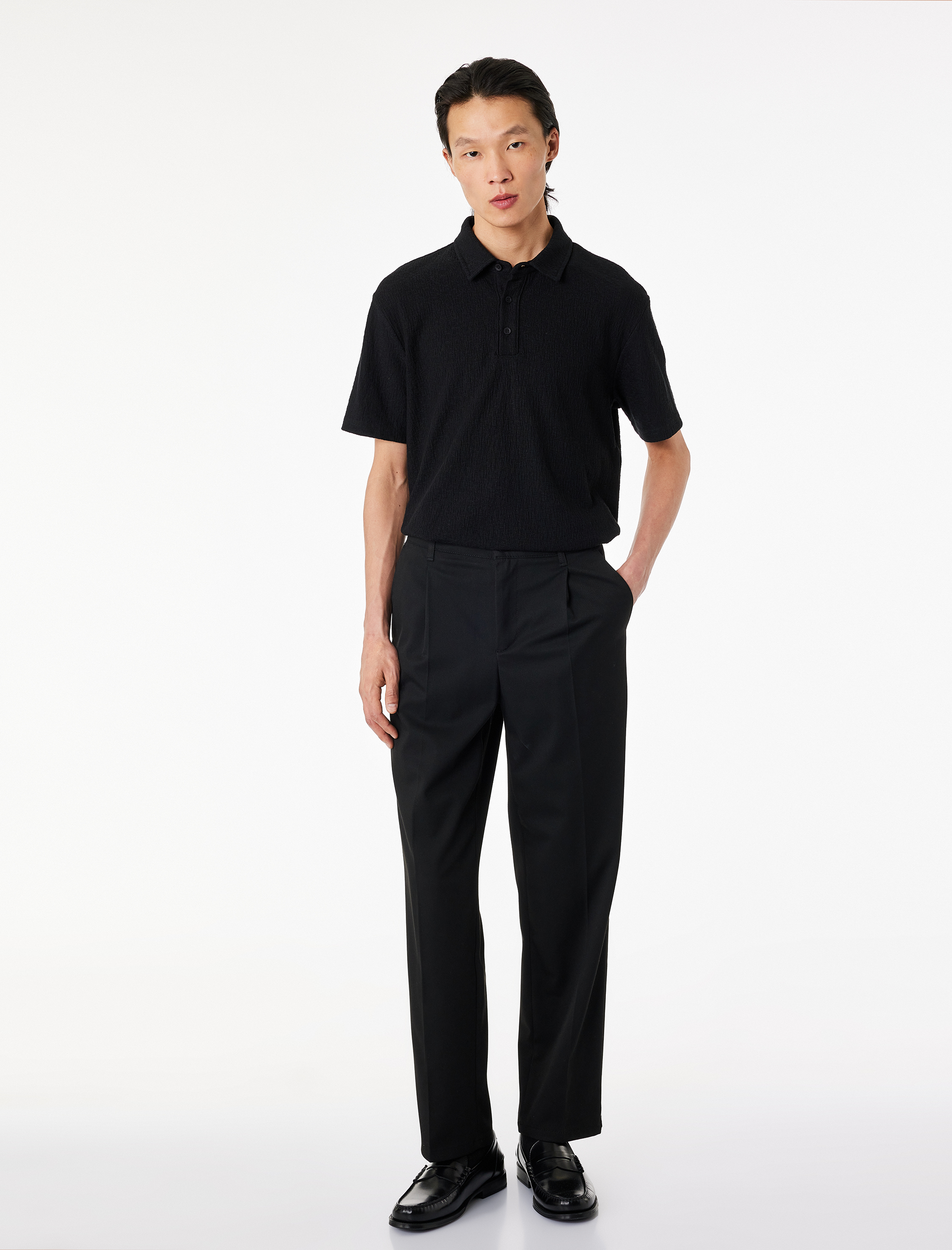   Regular Fit Kısa Kollu Düğmeli Polo Yaka Tişört