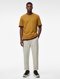 Pamuklu Cepli Beli Bağcıklı Bol Oversize Jogger Jean Pantolon