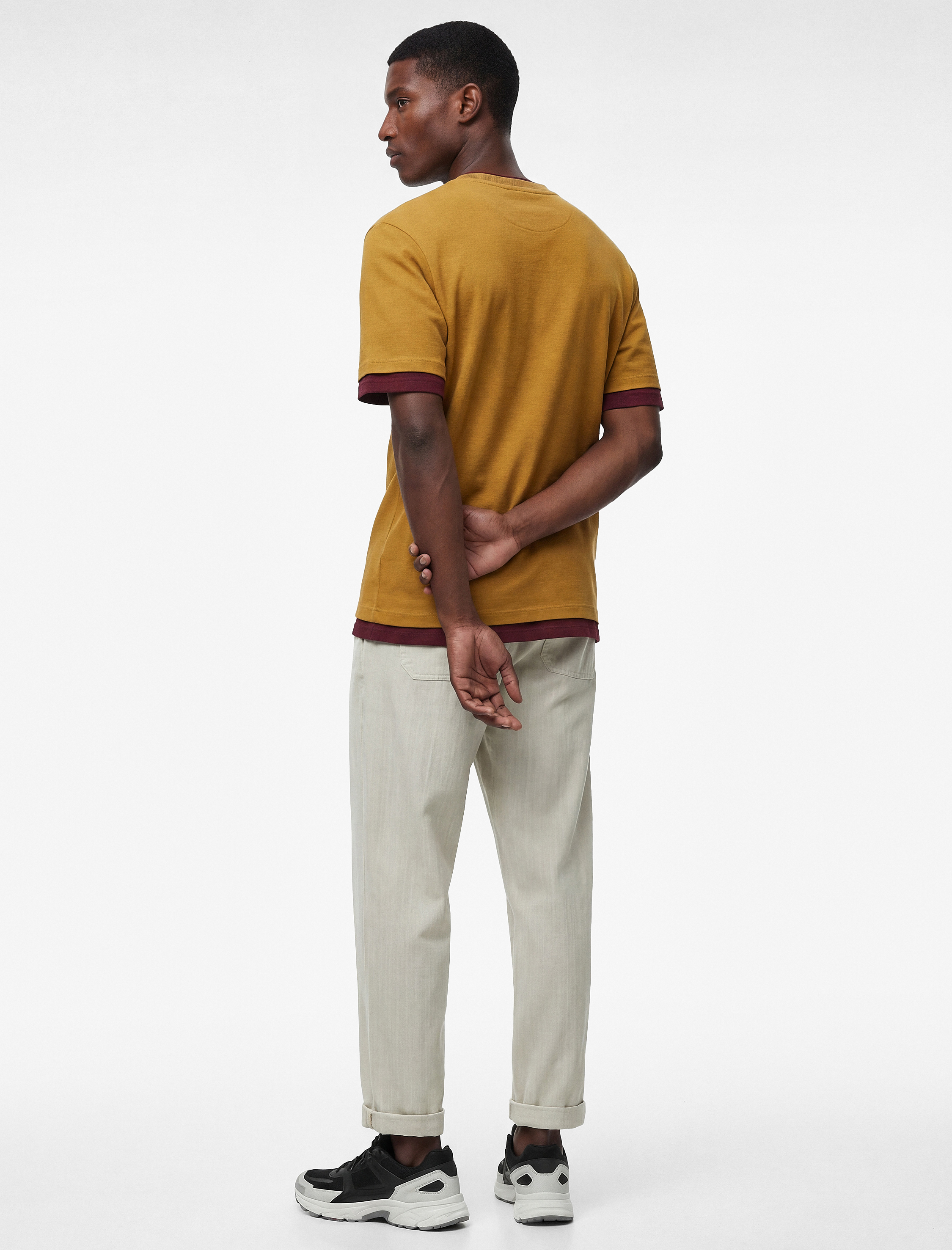   Pamuklu Cepli Beli Bağcıklı Bol Oversize Jogger Jean Pantolon