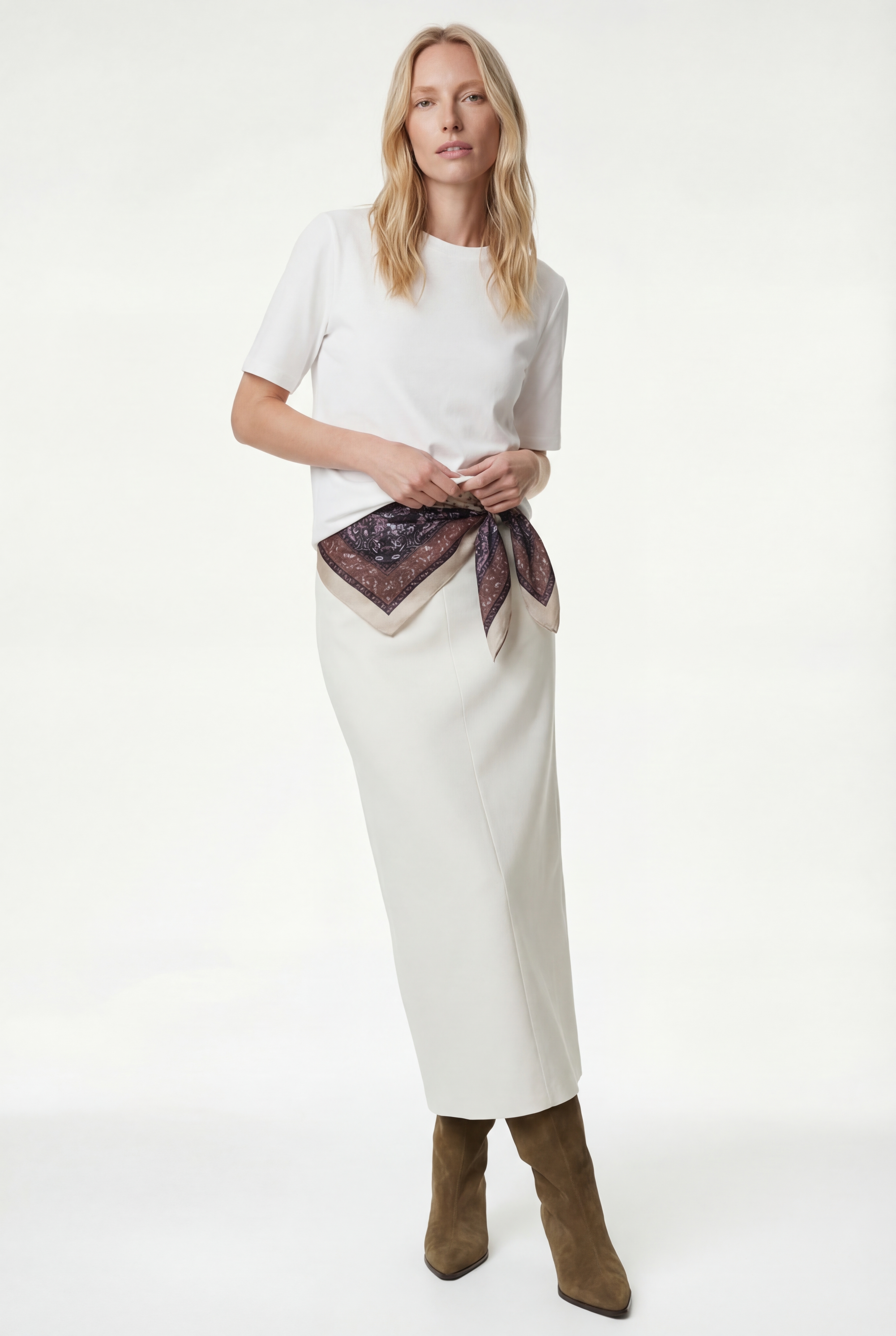   Slim Fit Standart Bel Midi Boy Kalem Etek