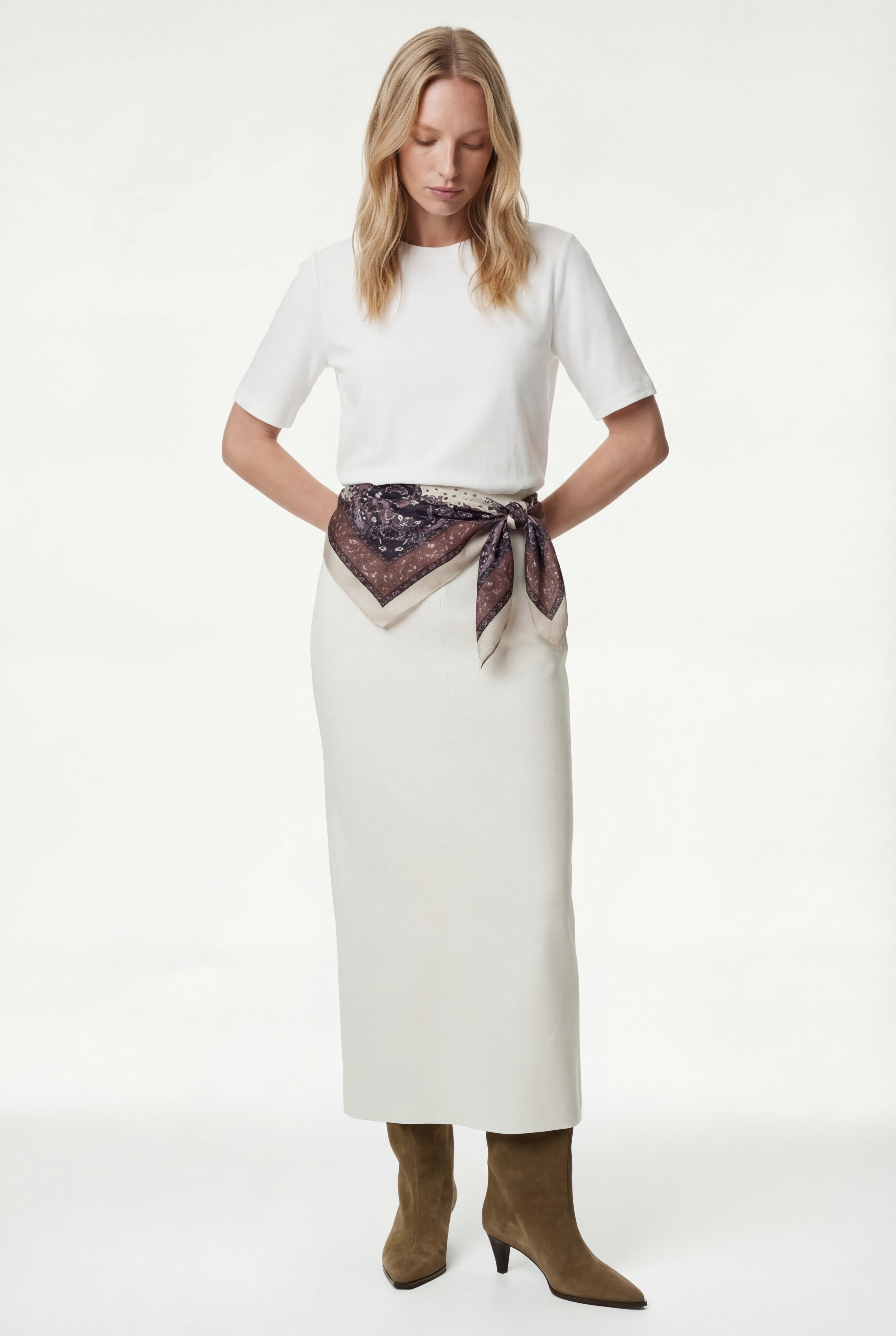   Slim Fit Standart Bel Midi Boy Kalem Etek