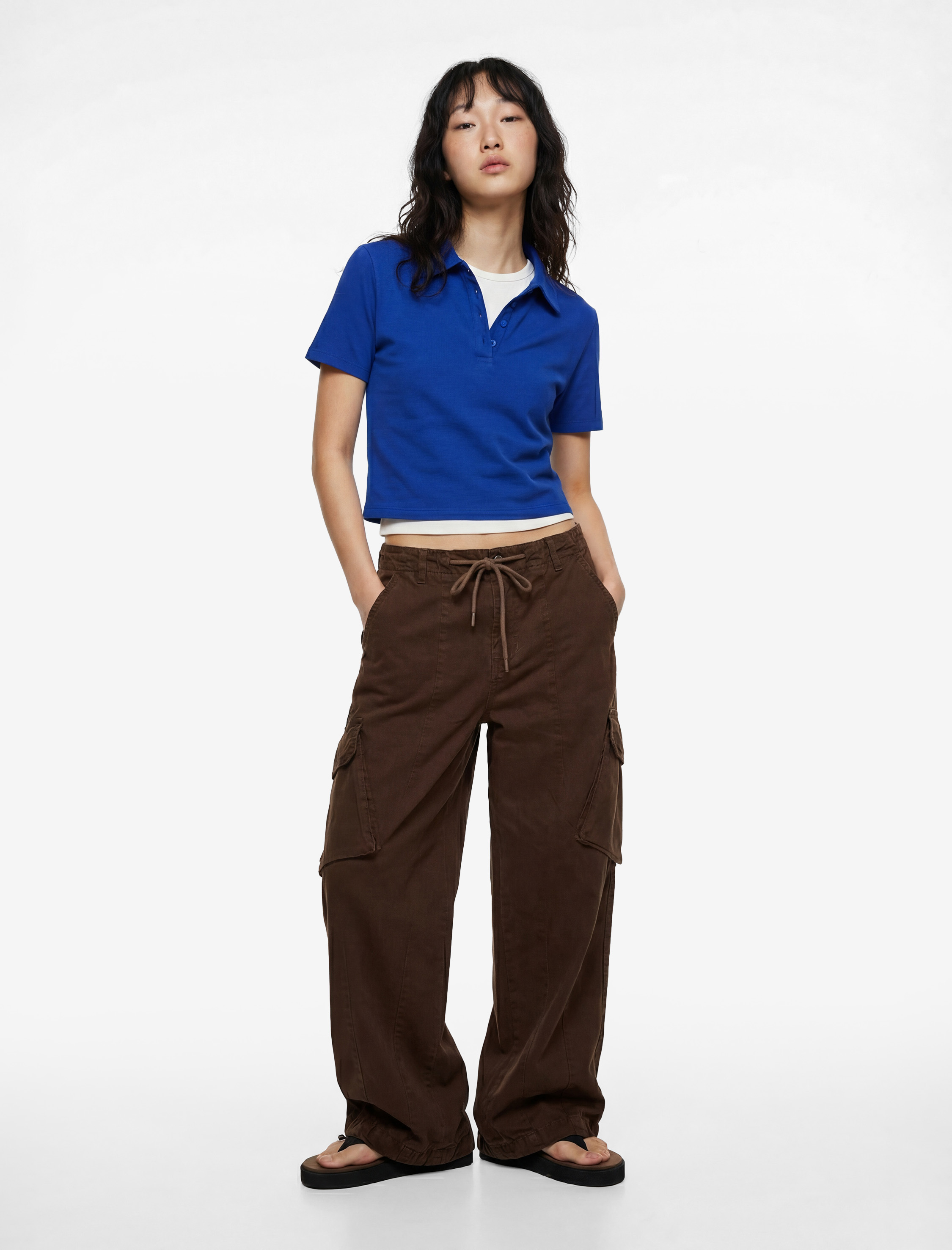   Pamuklu Polo Yaka Kısa Kollu Slim Fit Tişört
