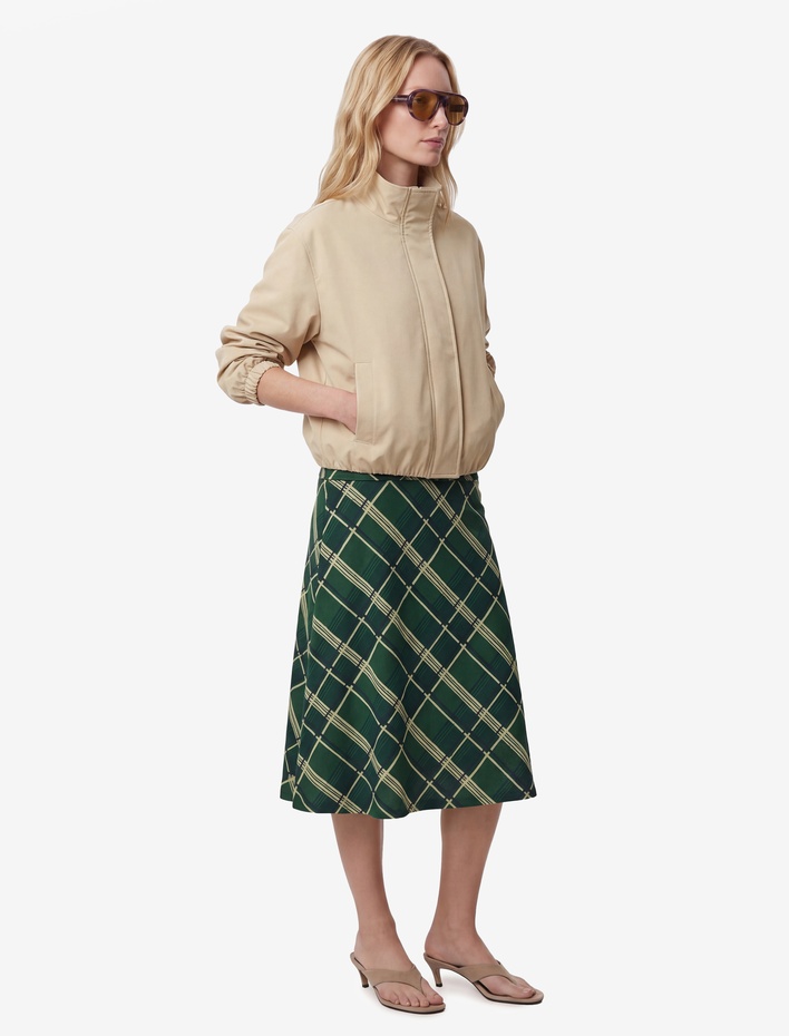  Standart Bel Midi Ekose Etek