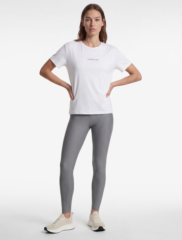  Kısa Kollu Bisiklet Yaka Baskılı Spor Tişört