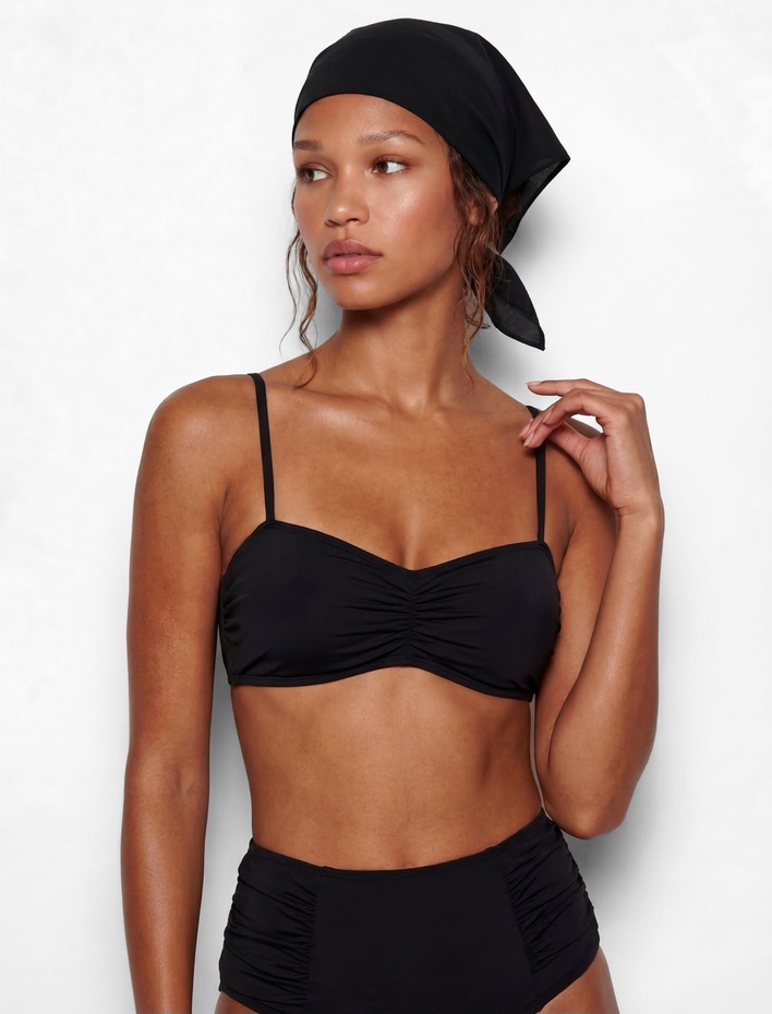  Drapeli Yüksek Bel Toparlayıcı Bikini Altı