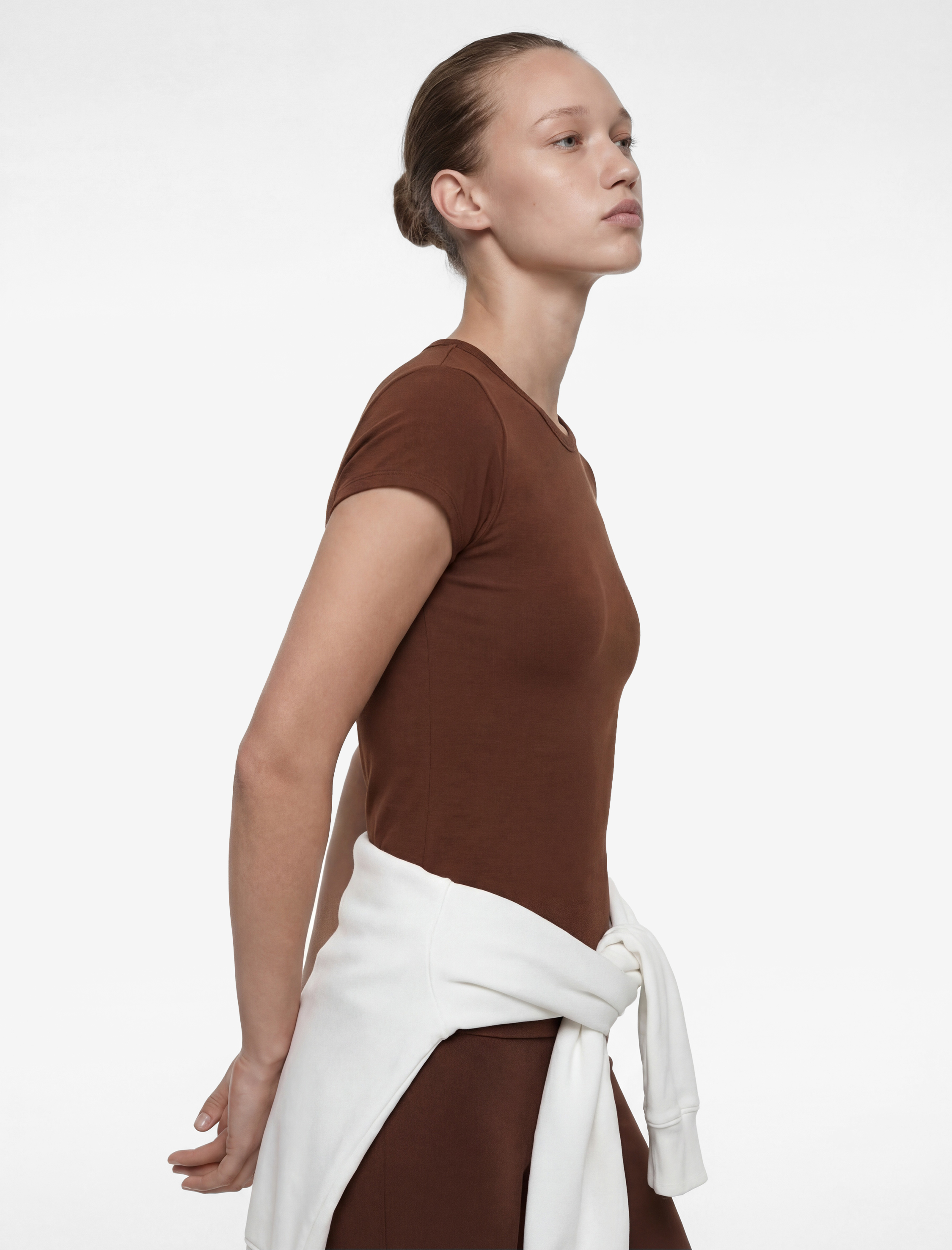   Slim Fit Uzun Kollu Bisiklet Yaka Spor Tişört