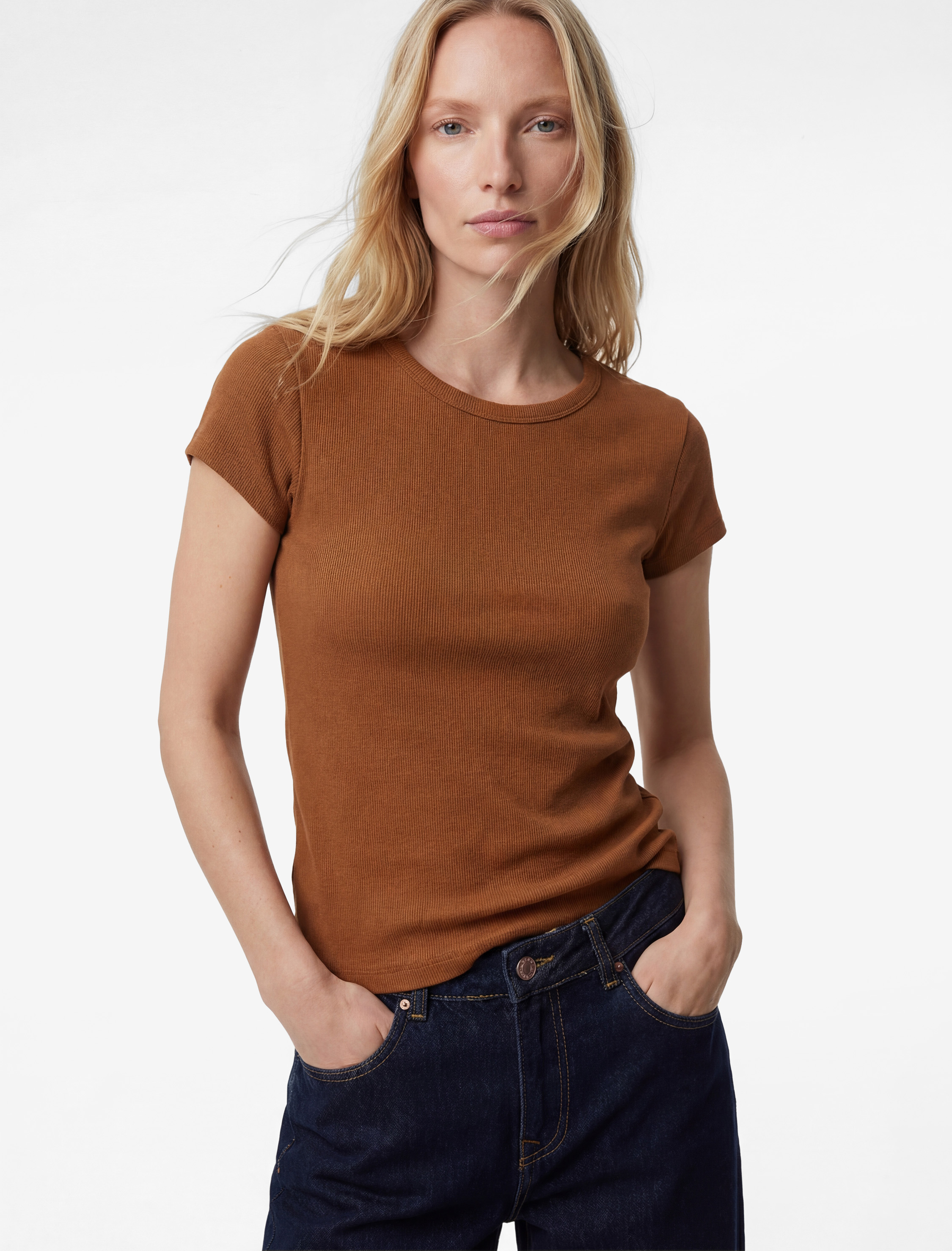   Bisiklet Yaka Kısa Kollu Fitilli Tişört