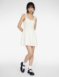 İnce Askılı Gipeli Mini Elbise