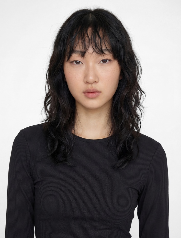  Slim Fit Uzun Kollu Bisiklet Yaka Crop Spor Tişört