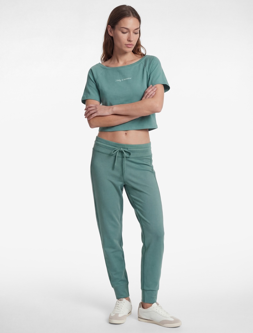 Koton Kadın Yüksek Bel Slim Fit Bağcıklı Spor Tayt