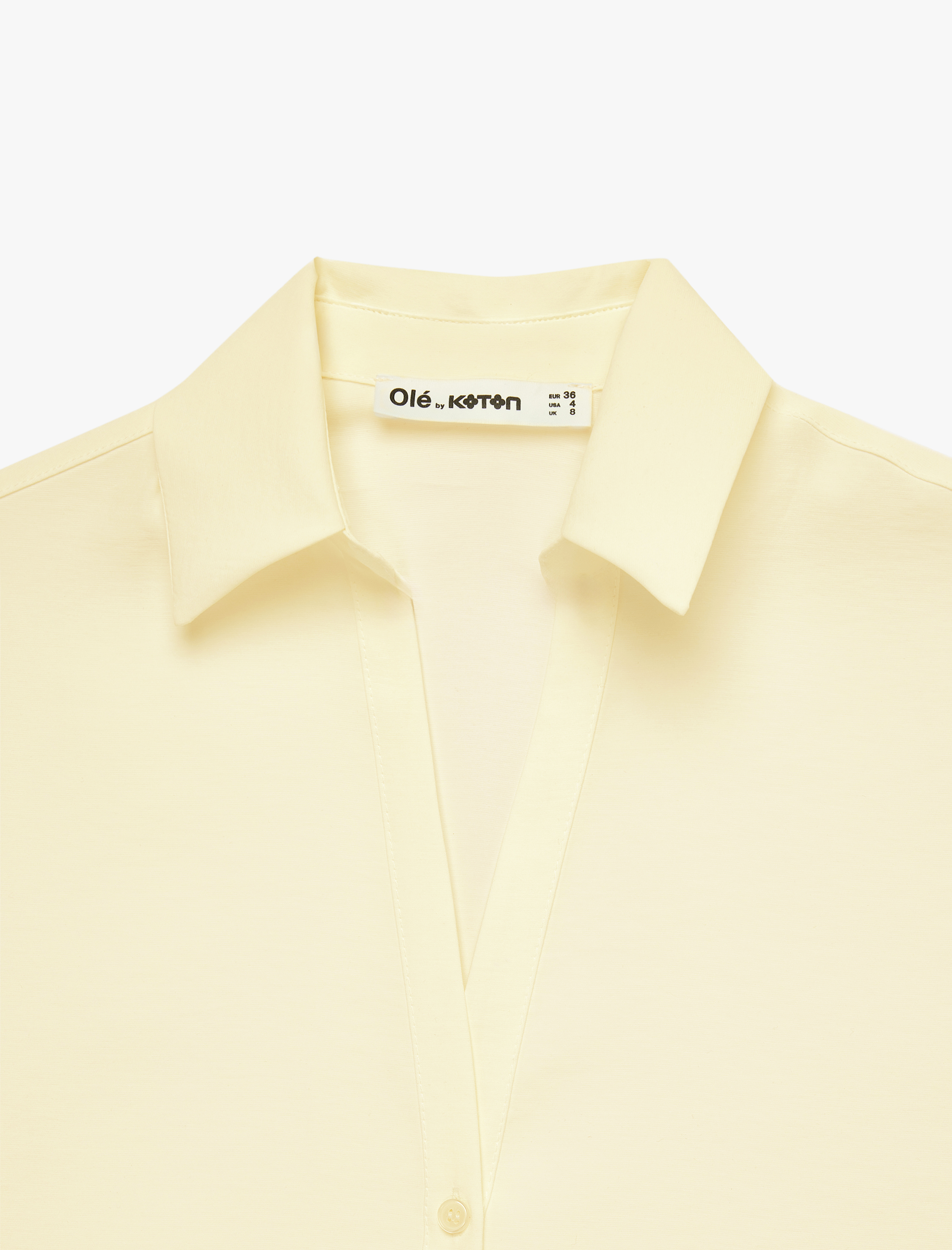 Rahat Kalıp Uzun Kollu Klasik Yaka Düğmeli Viskon Gömlek - Görsel 6