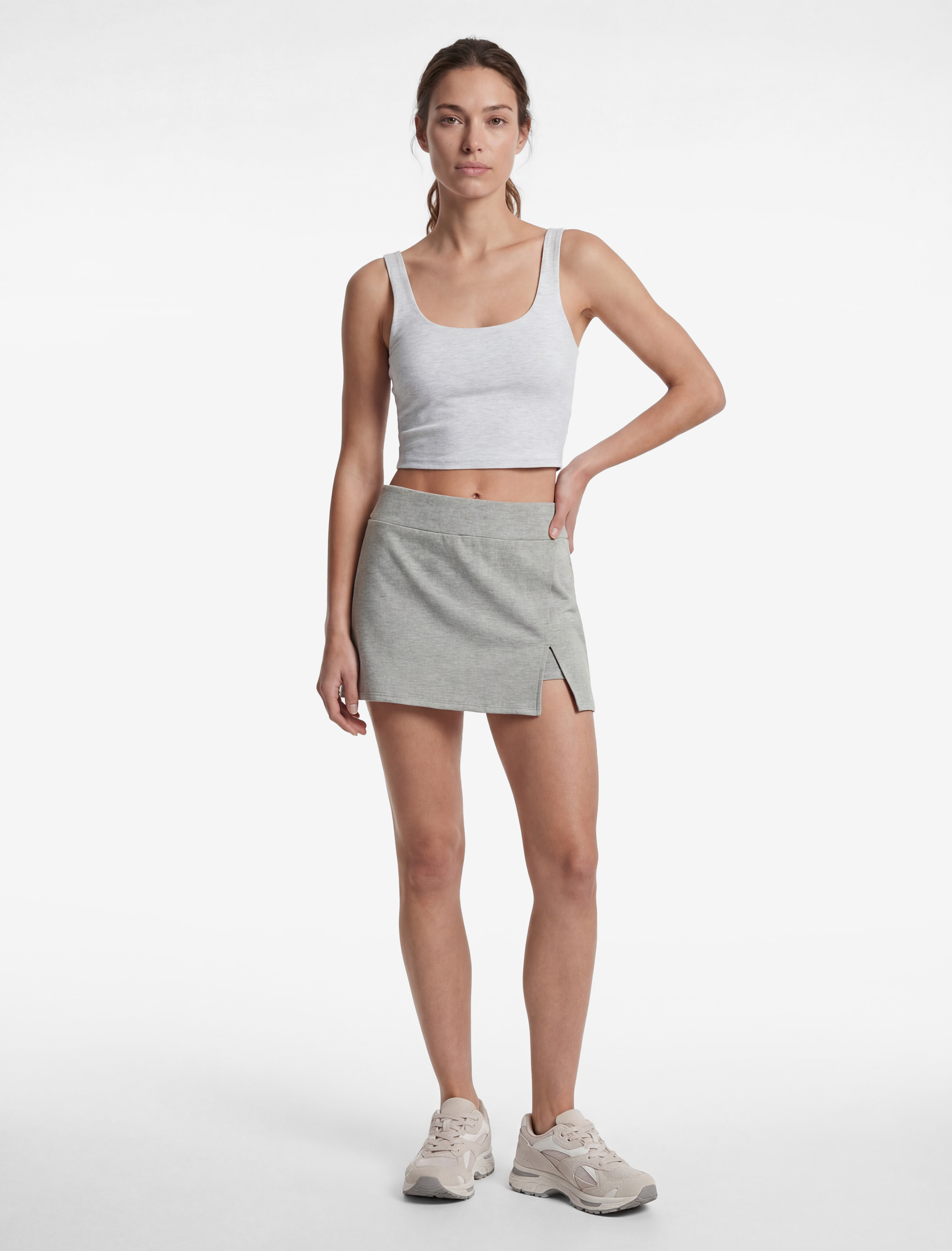   Modal Karışımlı Slim Fit Mini Spor Şort Etek