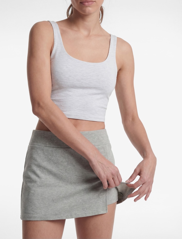  Modal Karışımlı Slim Fit Mini Spor Şort Etek