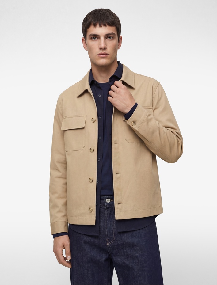  Regular Fit Gömlek Yaka Cepli Uzun Kollu Düğmeli Ceket