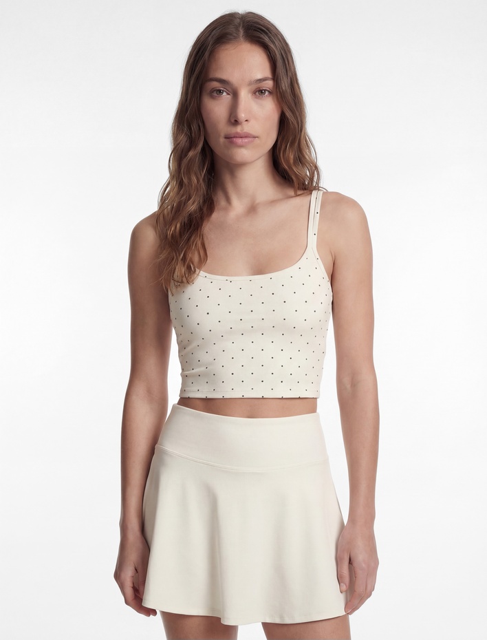  Slim Fit Çapraz Sırt Askılı Puantiyeli Kolsuz Sporcu Sütyeni